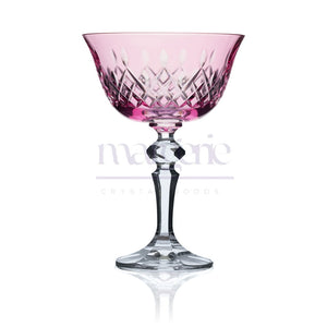Aria Cut Crystal Champagne Coupe Glasses