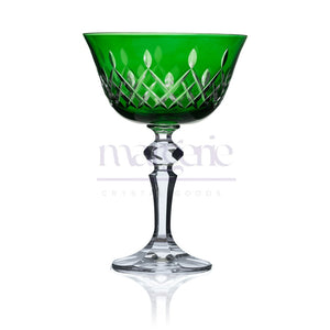Aria Cut Crystal Champagne Coupe Glasses