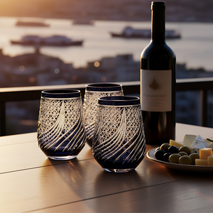 Aurora Stemless Wine Glass - Set Of 2