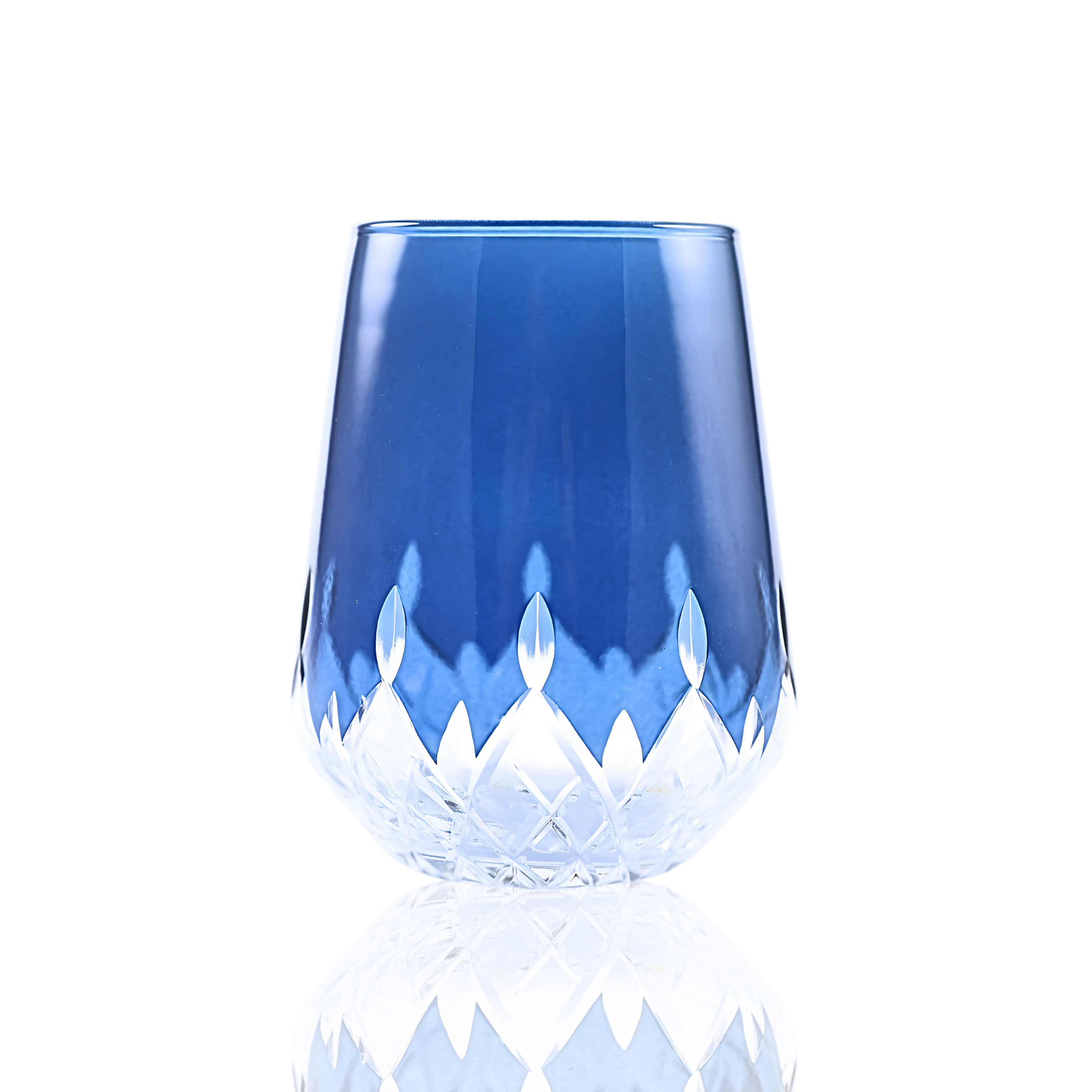 Aria Stemless Wine Glass - Set Of 2 - Margerie Crystal USA