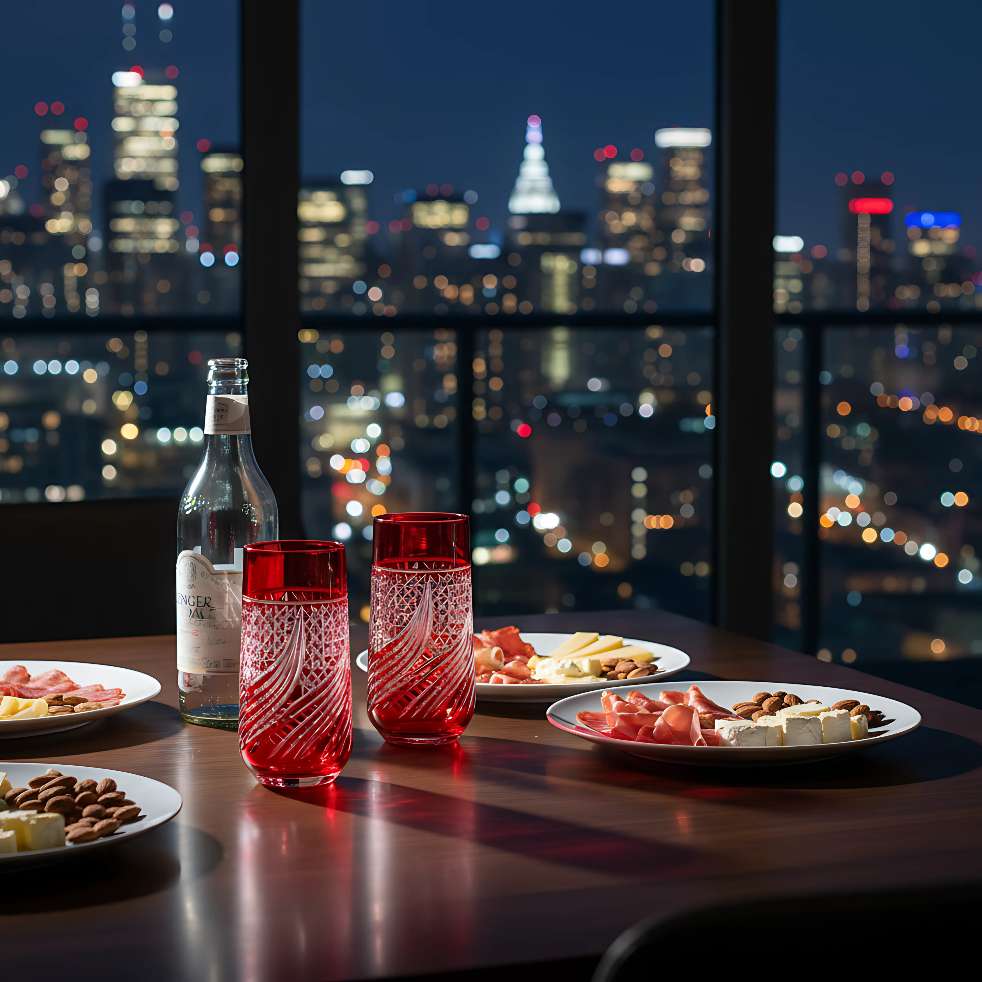 Aurora Highball Glass - Set Of 2 - Margerie Crystal USA