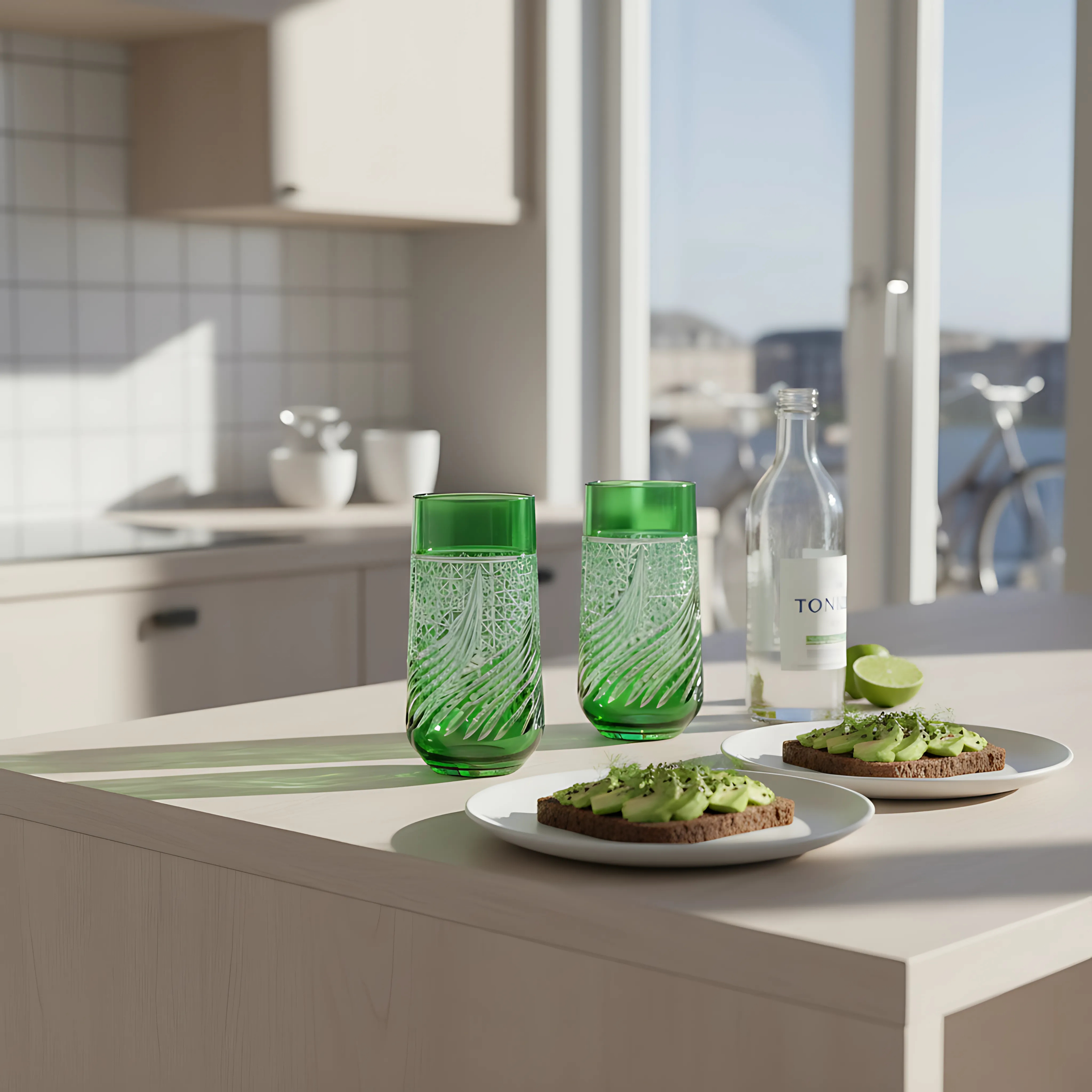 Aurora Highball Glass - Set Of 2 - Margerie Crystal USA