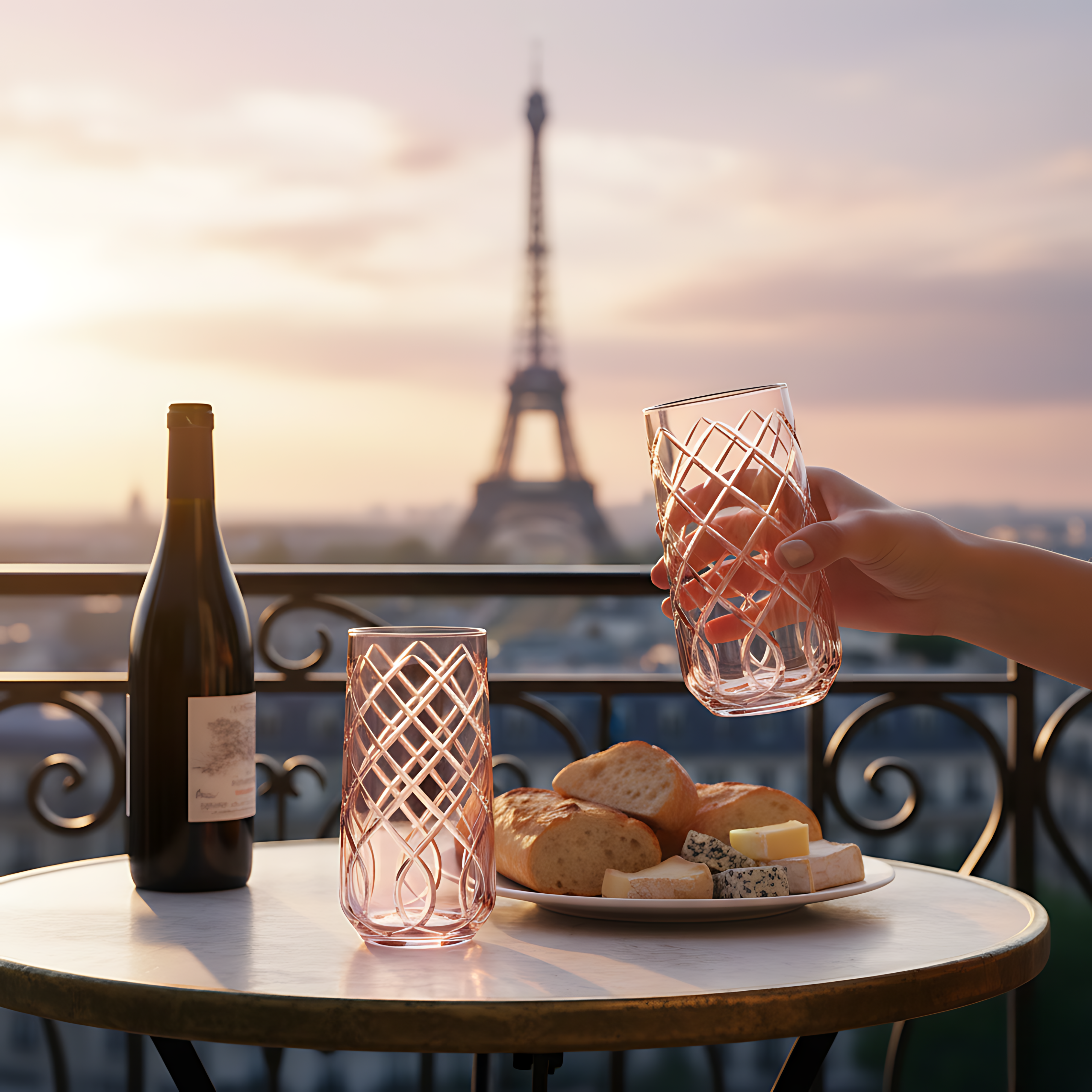 Heritage Highball Glass - Set Of 2 - Margerie Crystal USA