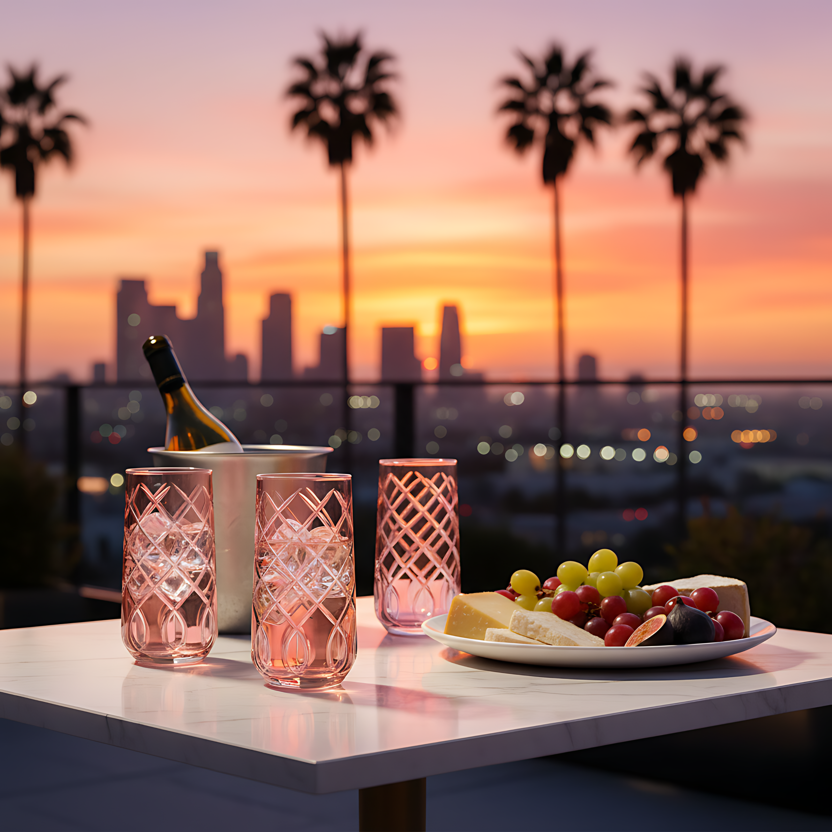 Heritage Highball Glass - Set Of 2 - Margerie Crystal USA