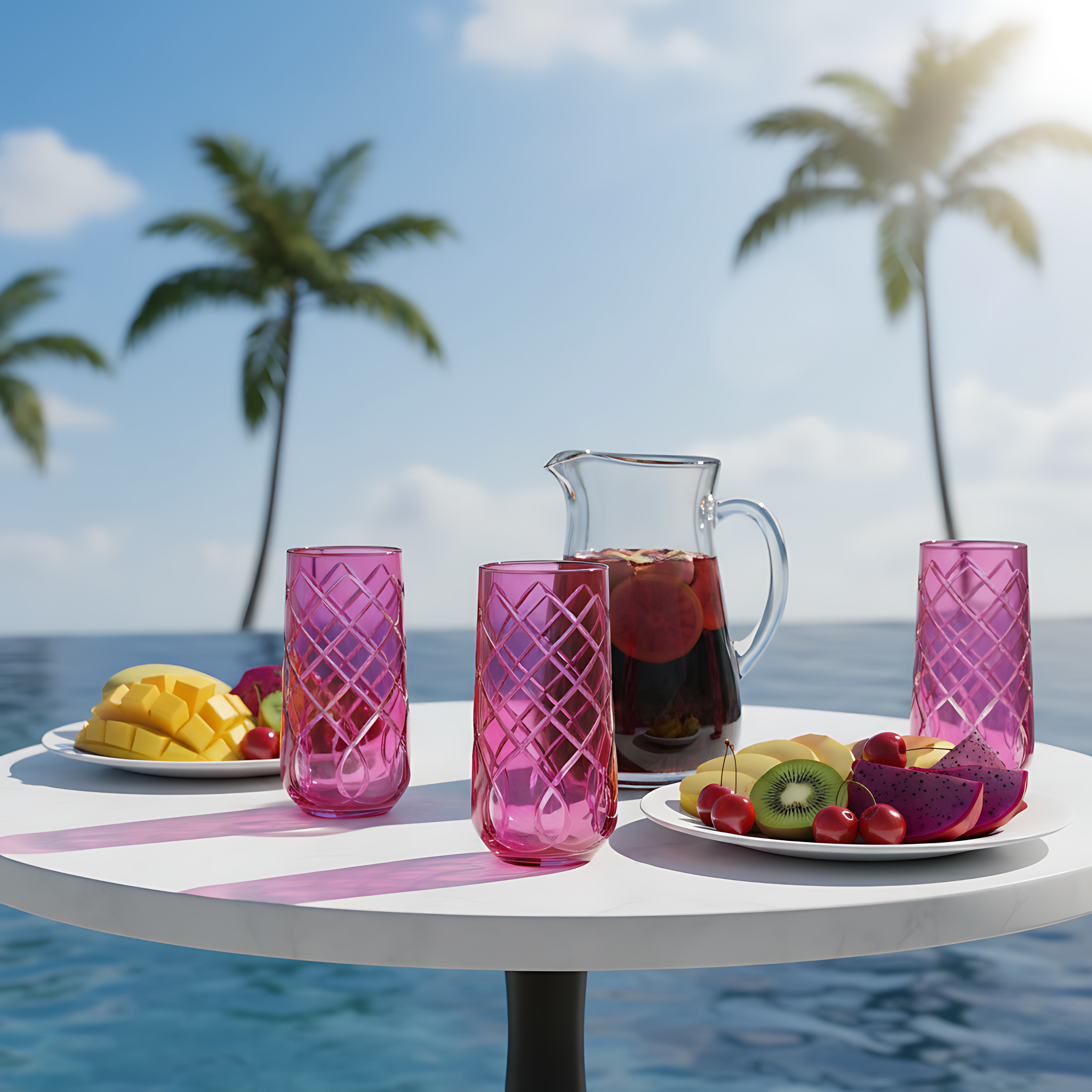 Heritage Highball Glass - Set Of 2 - Margerie Crystal USA