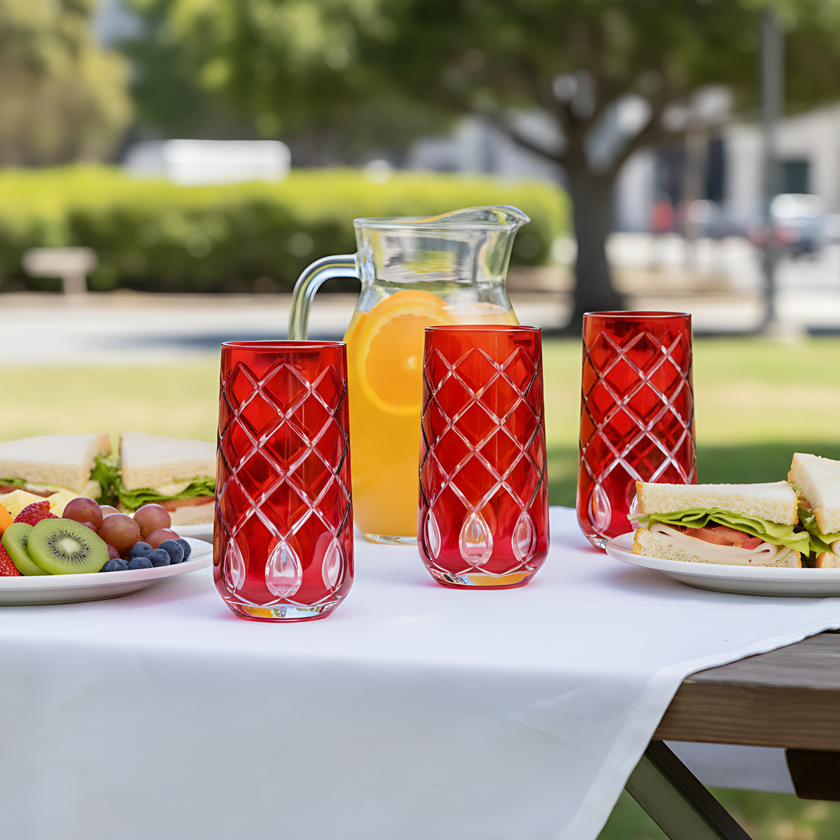 Heritage Highball Glass - Set Of 2 - Margerie Crystal USA