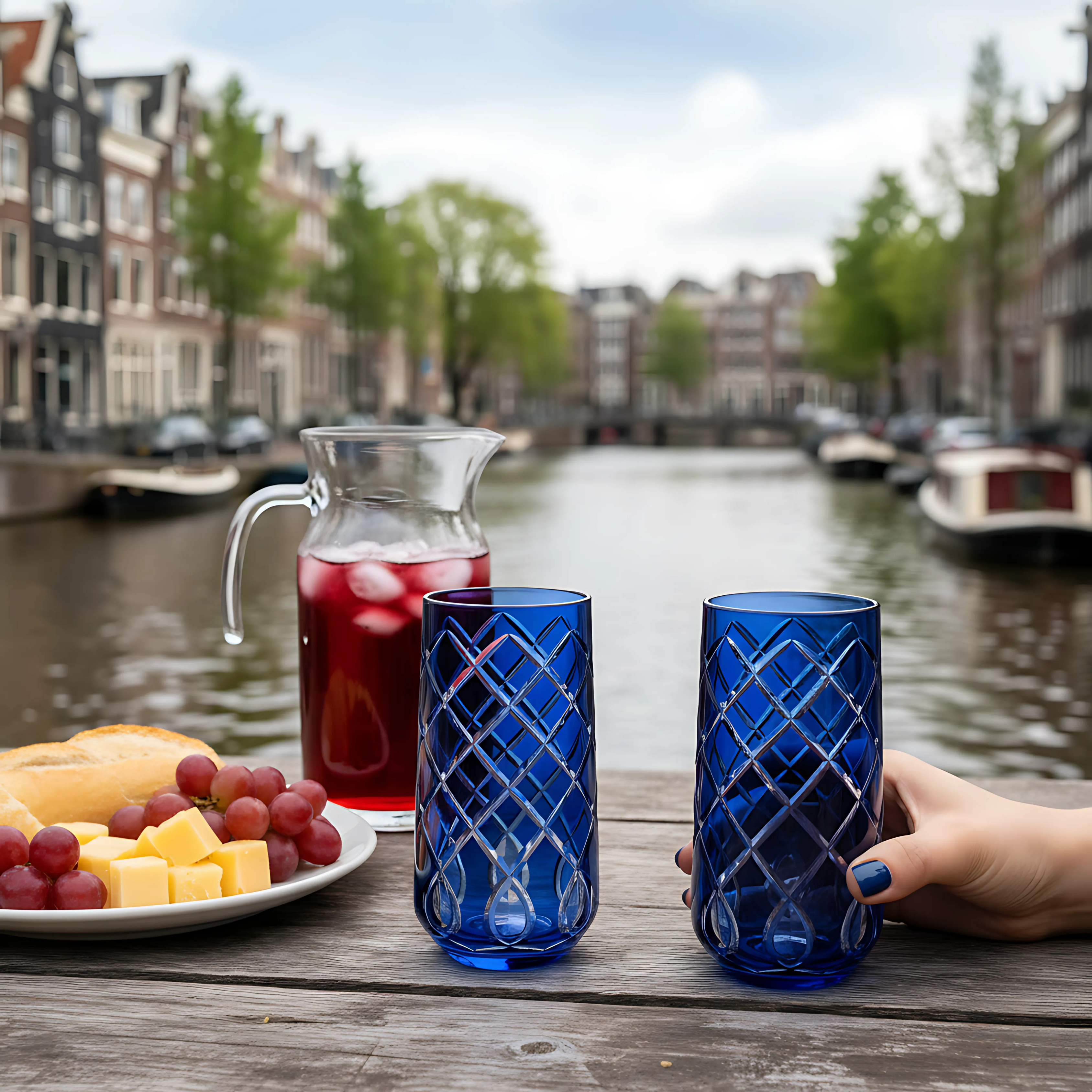 Heritage Highball Glass - Set Of 2 - Margerie Crystal USA