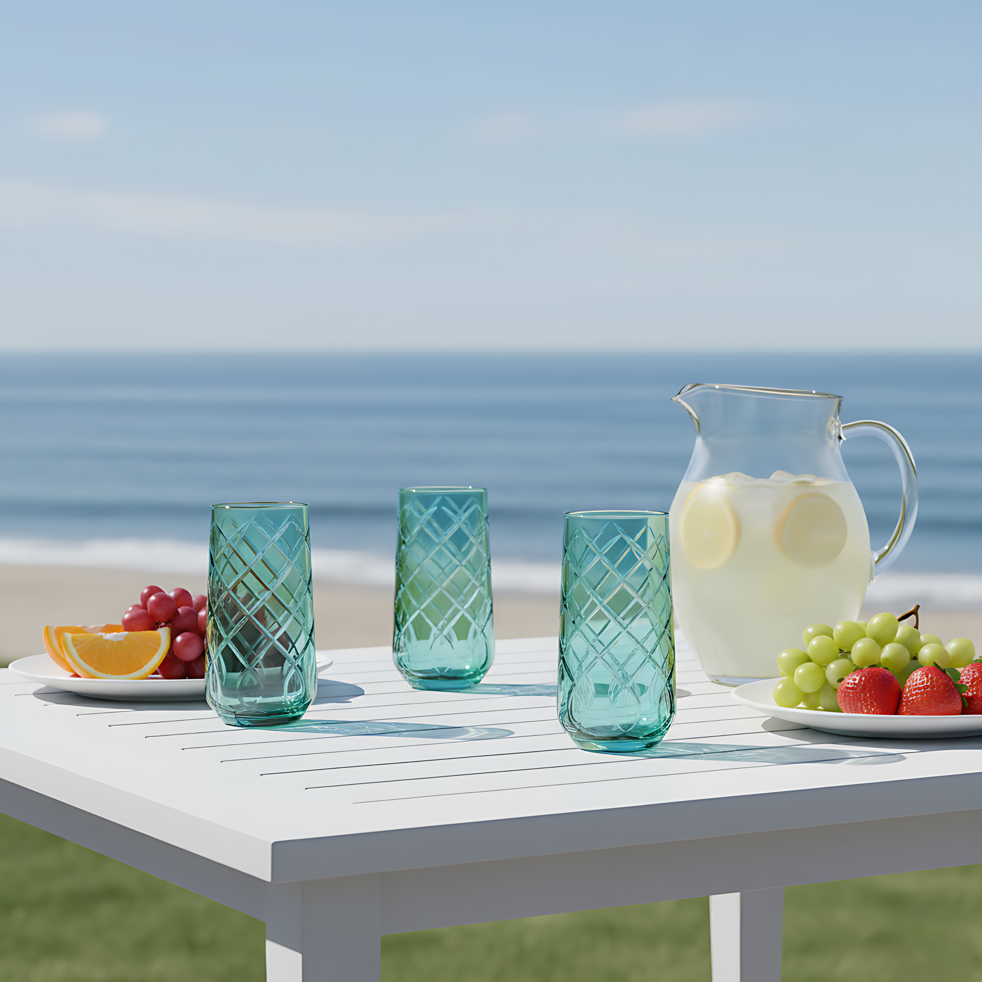 Heritage Highball Glass - Set Of 2 - Margerie Crystal USA