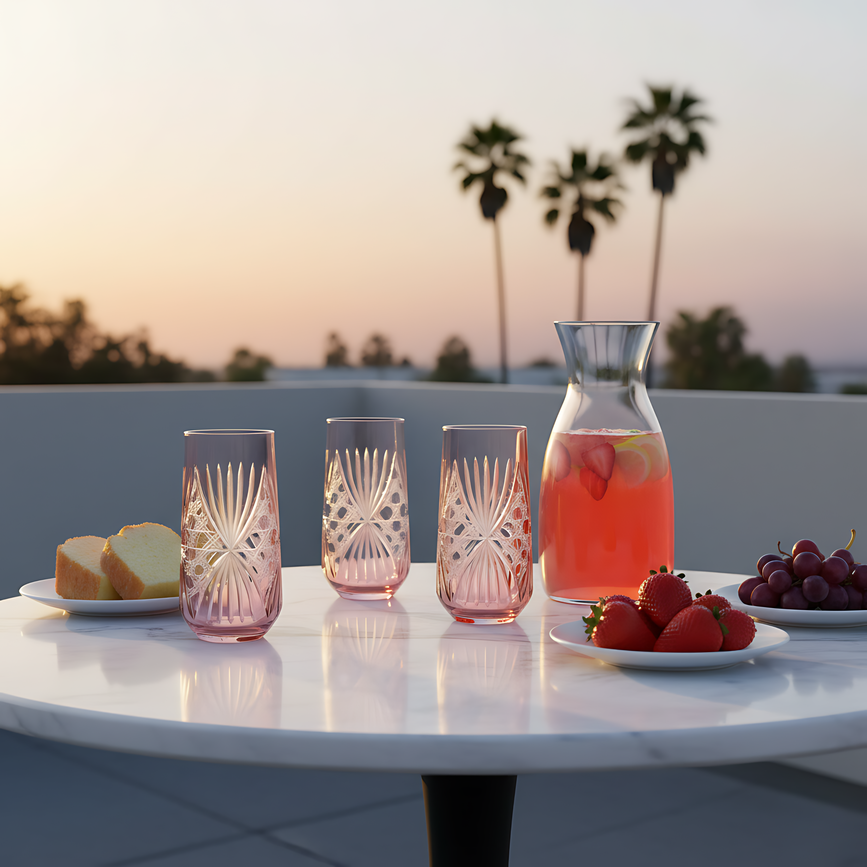 Éclat Highball Glass - Set Of 2 - Margerie Crystal USA