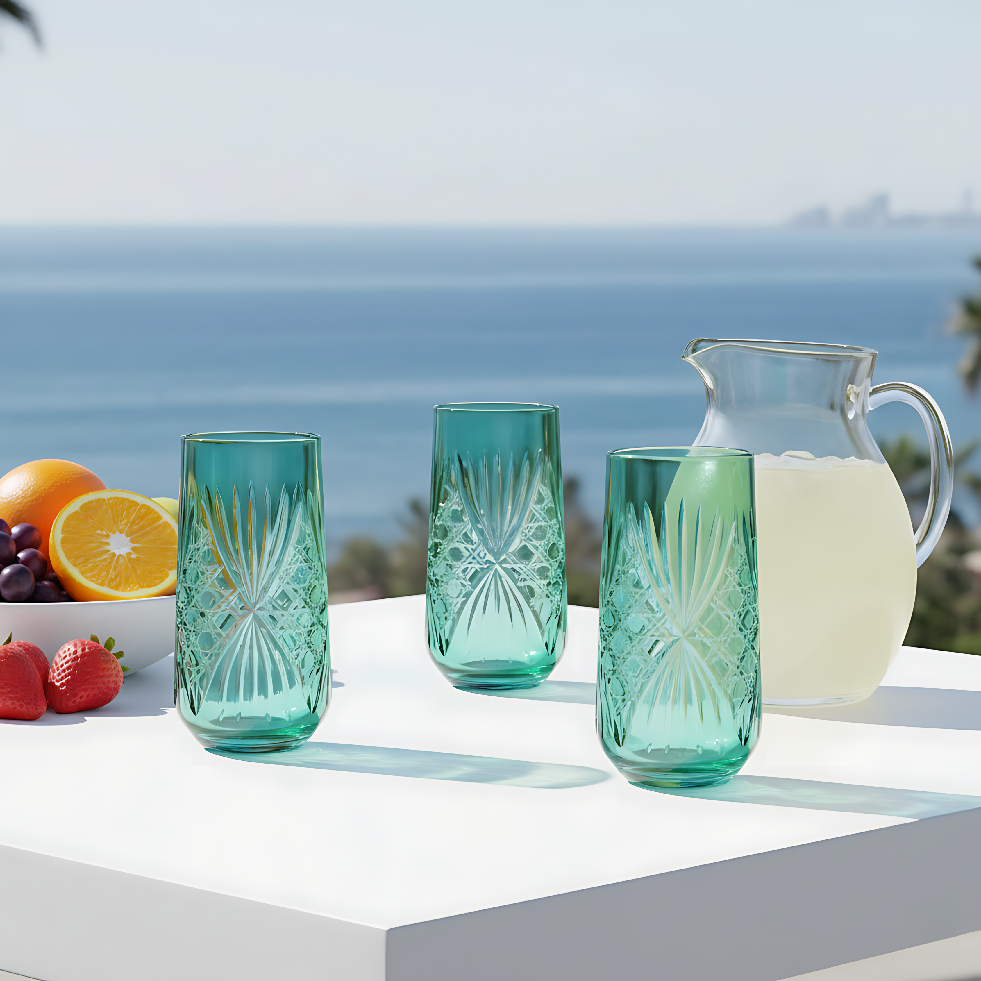 Éclat Highball Glass - Set Of 2 - Margerie Crystal USA