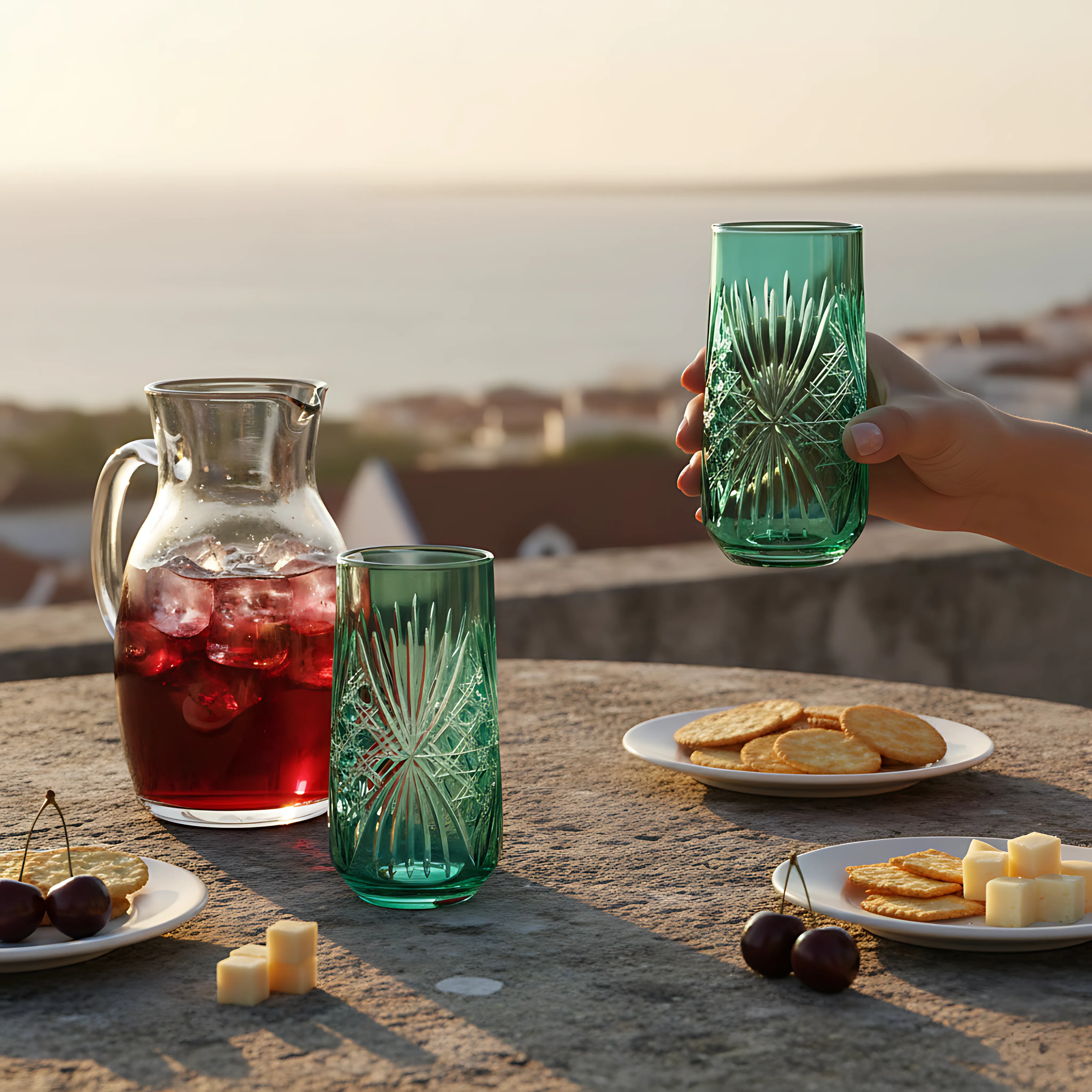 Éclat Highball Glass - Set Of 2 - Margerie Crystal USA