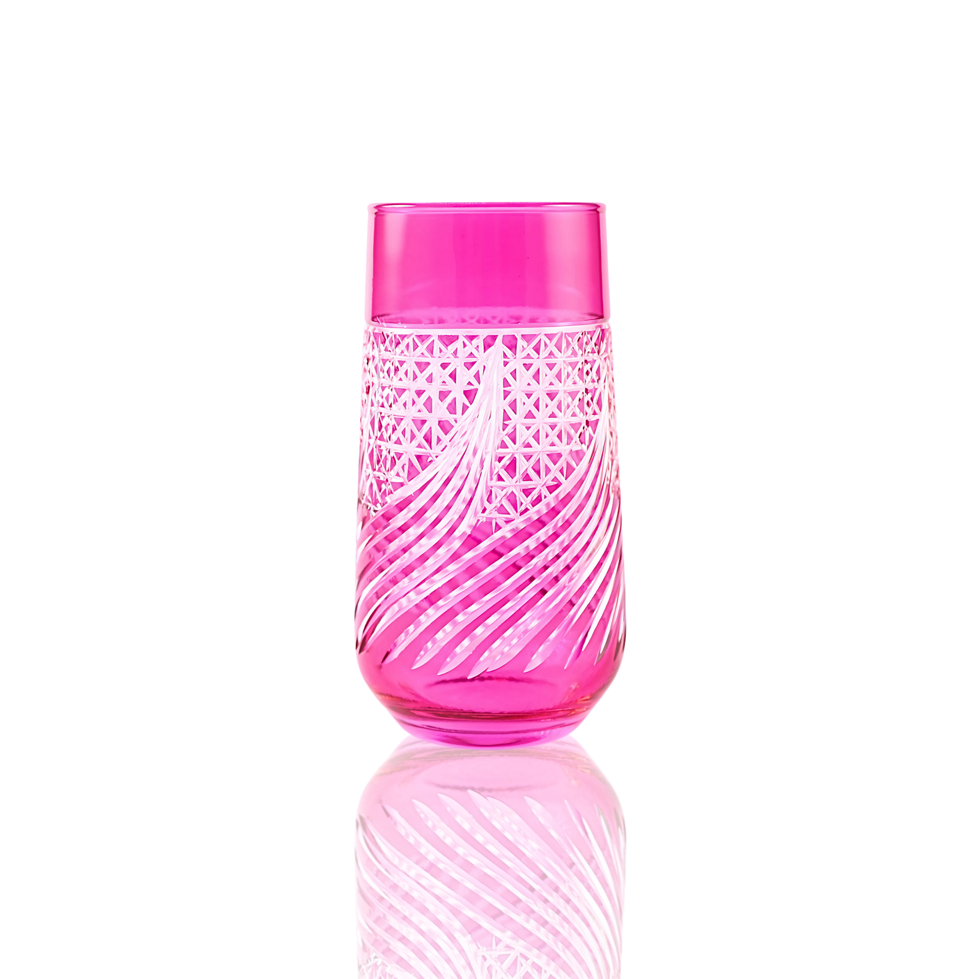 Aurora Highball Glass - Set Of 2 - Margerie Crystal USA