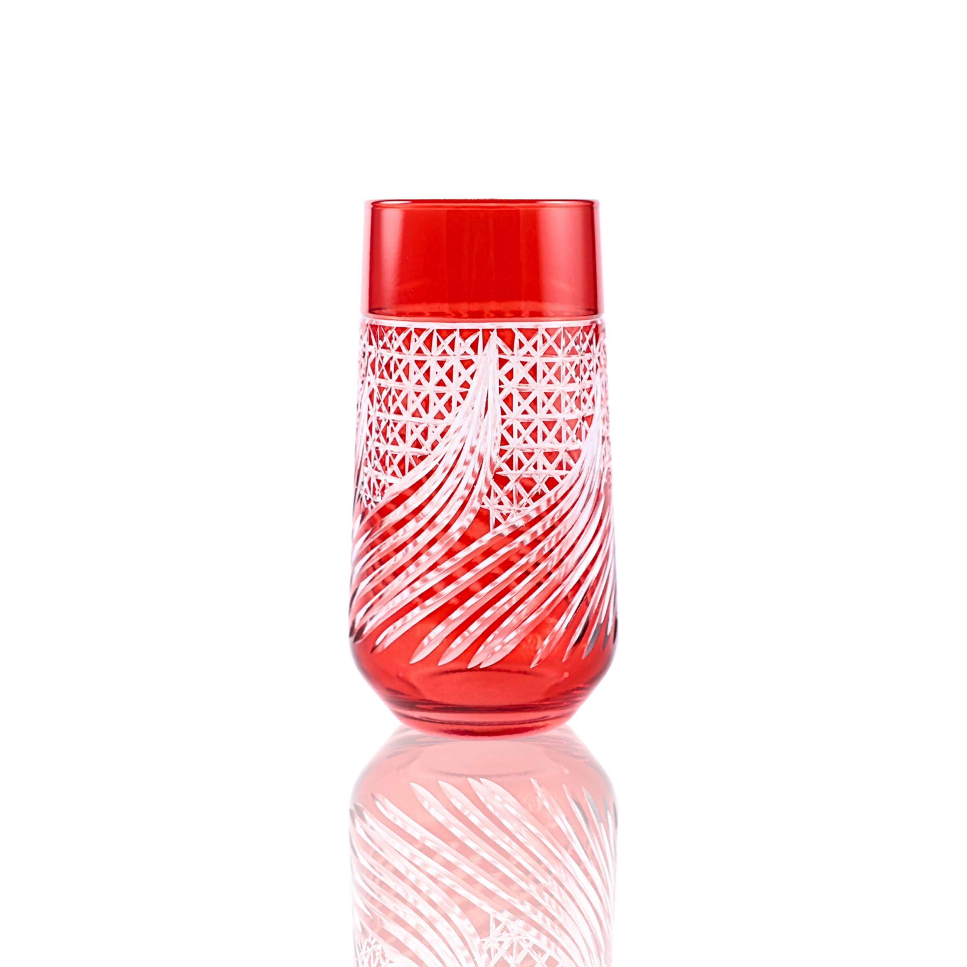 Aurora Highball Glass - Set Of 2 - Margerie Crystal USA