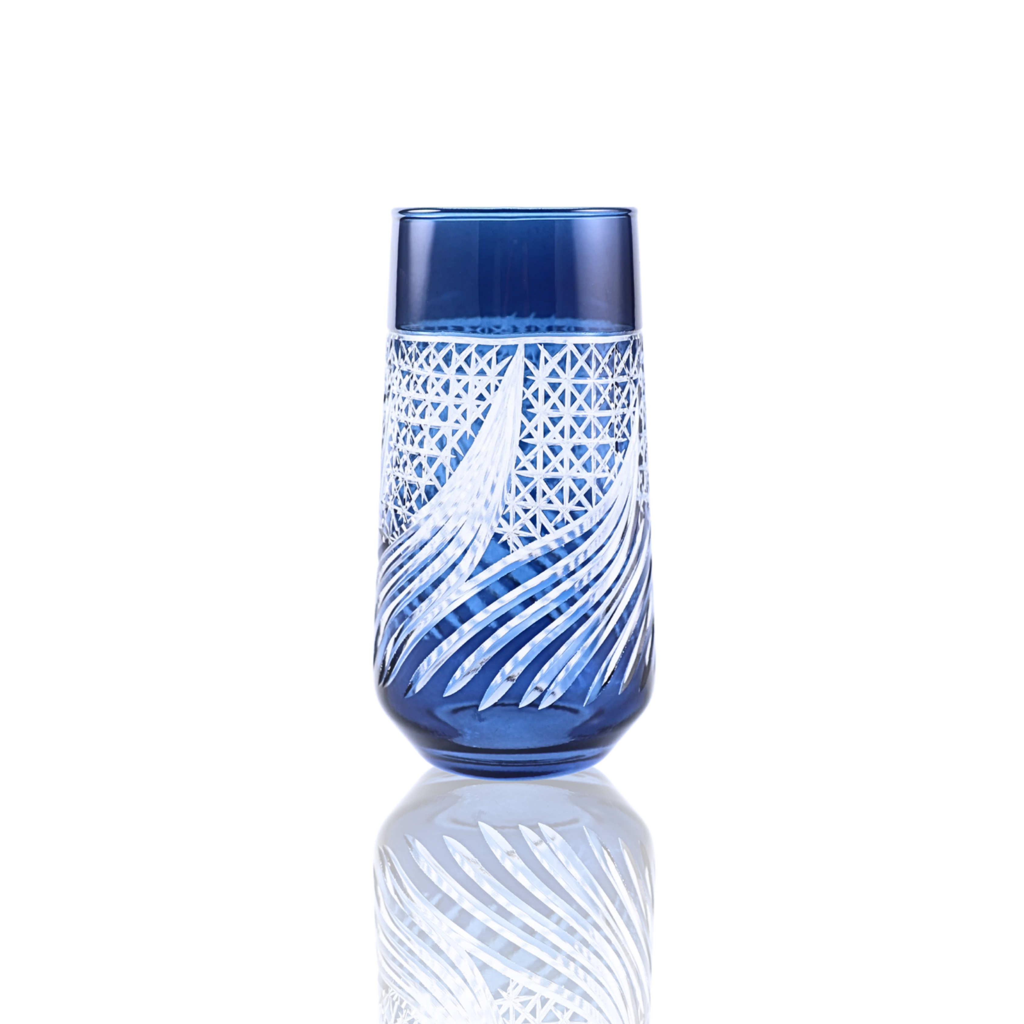 Aurora Highball Glass - Set Of 2 - Margerie Crystal USA