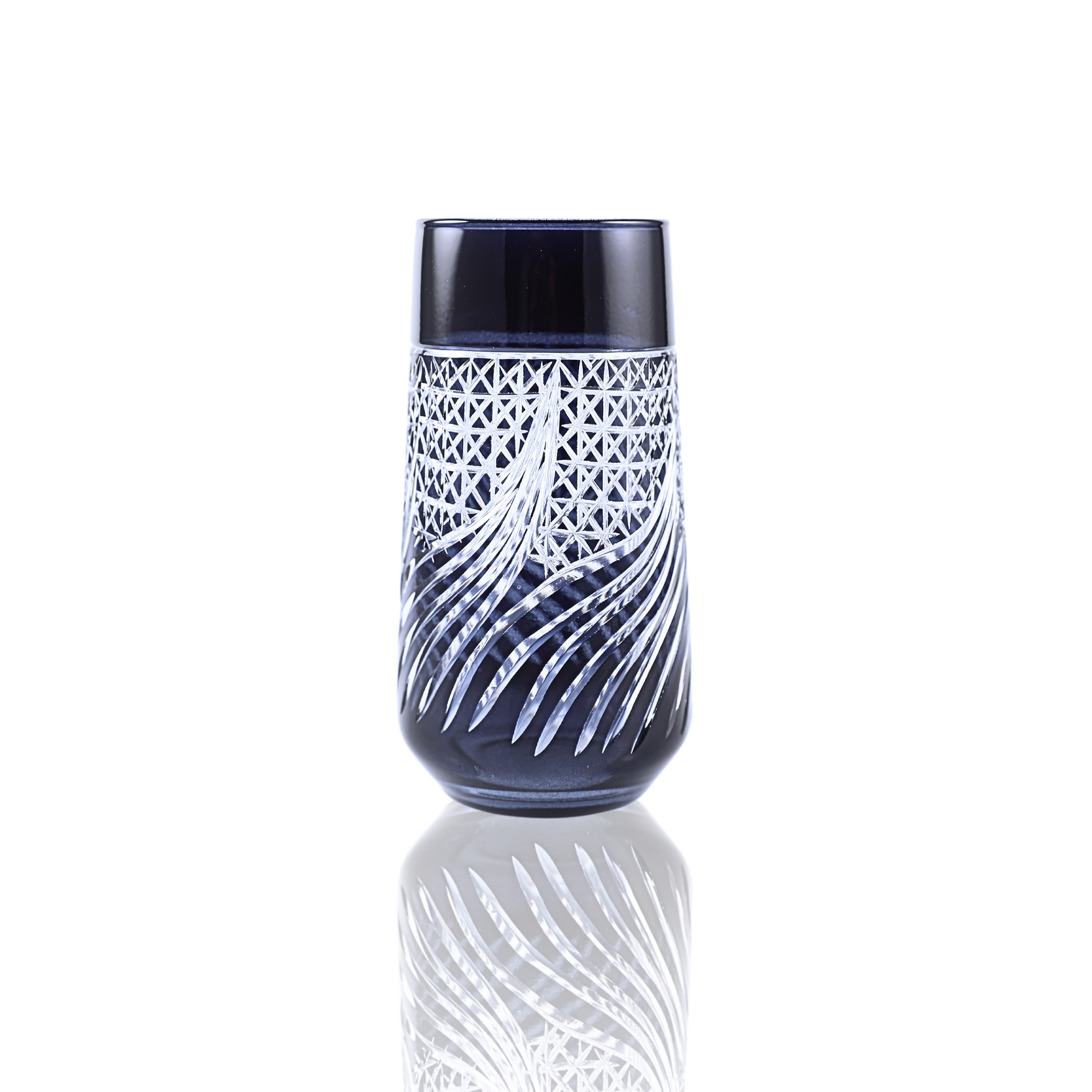 Aurora Highball Glass - Set Of 2 - Margerie Crystal USA