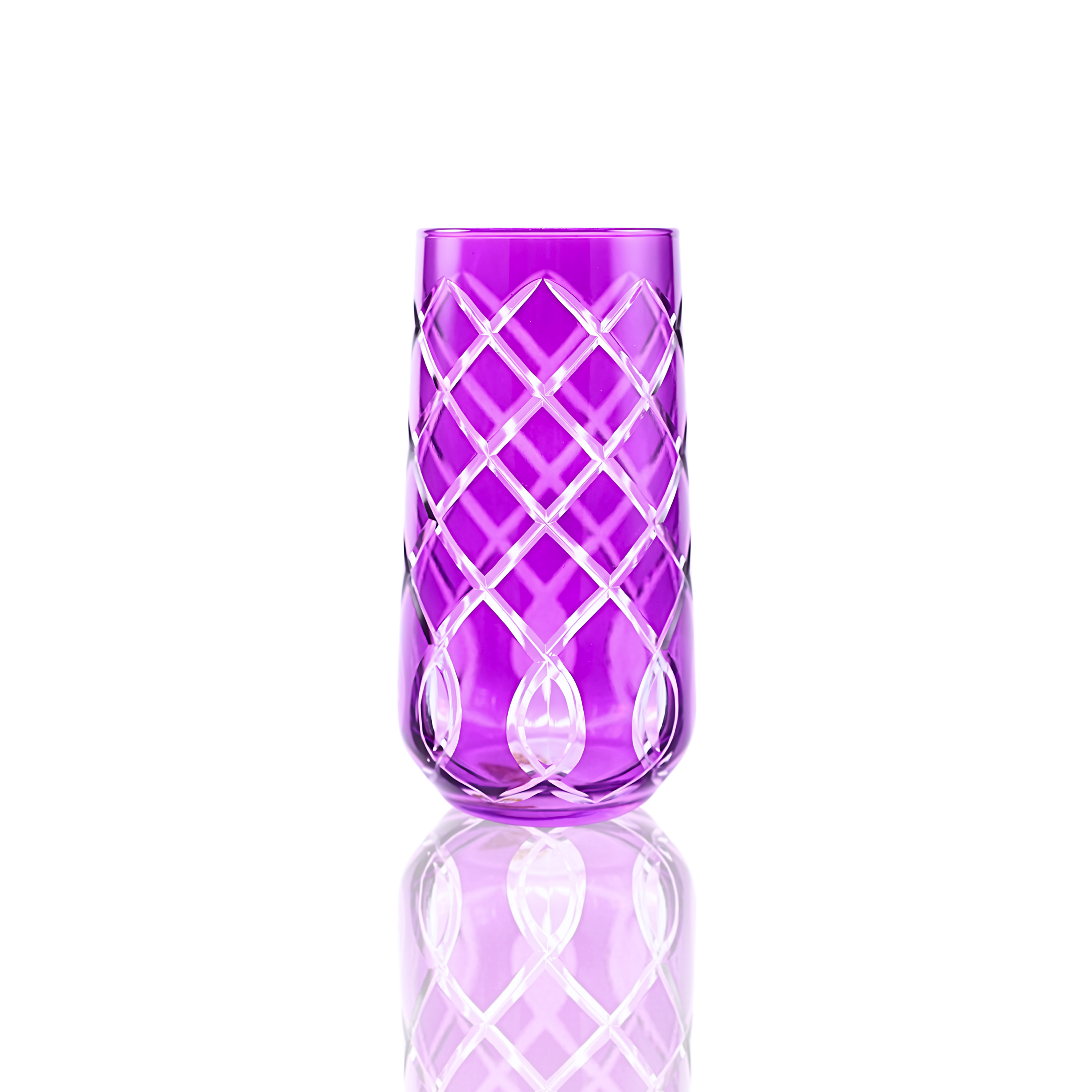 Heritage Highball Glass - Set Of 2 - Margerie Crystal USA