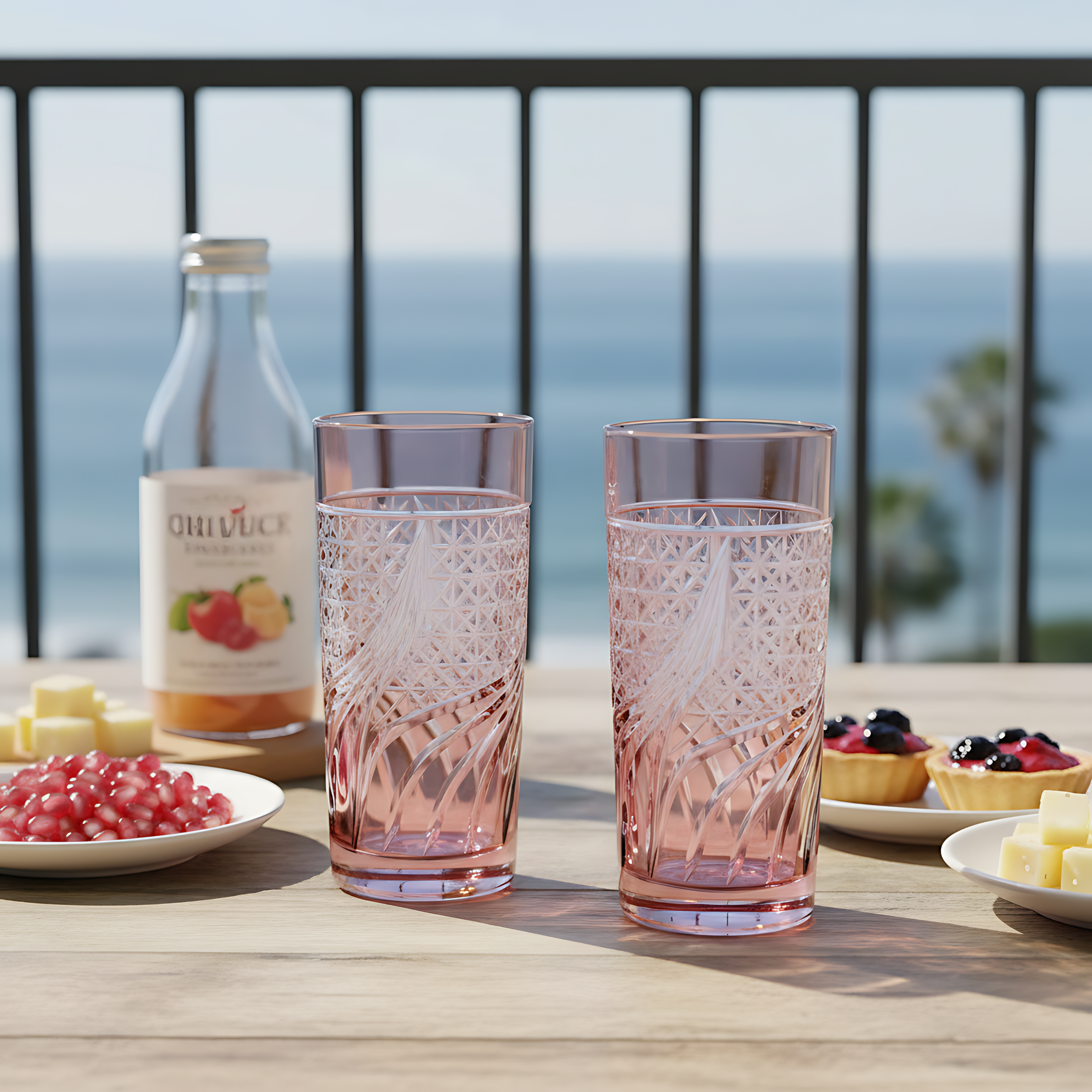 Aurora Highball Glass - Set Of 2 - Margerie Crystal USA