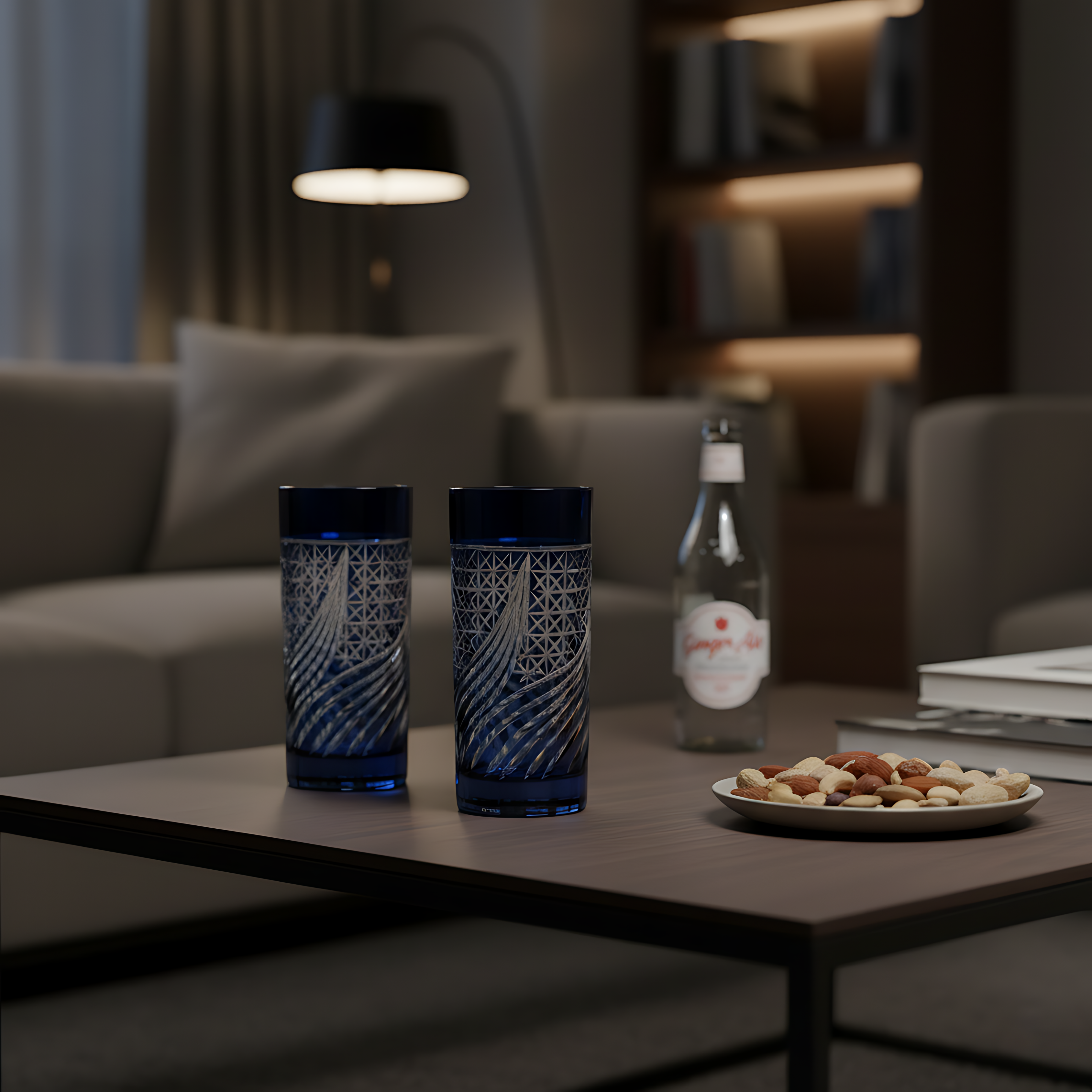 Aurora Highball Glass - Set Of 2 - Margerie Crystal USA