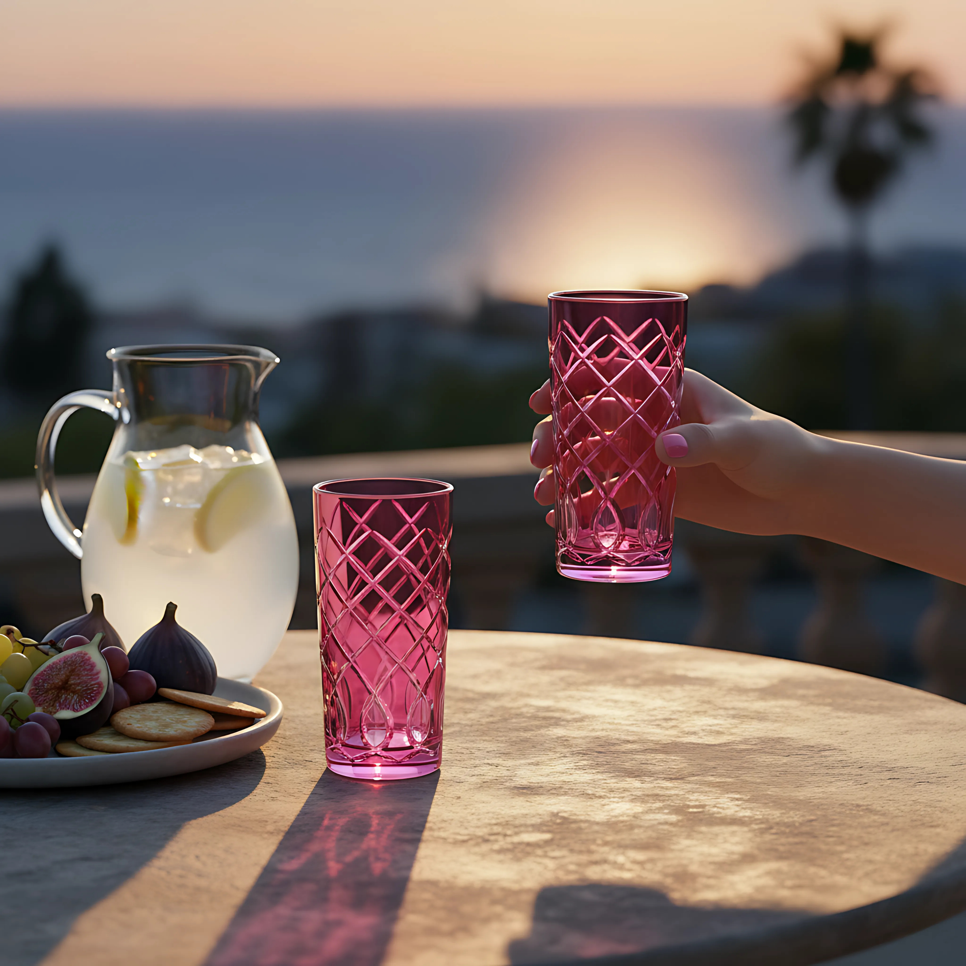 Heritage Highball Glass - Set Of 2 - Margerie Crystal USA