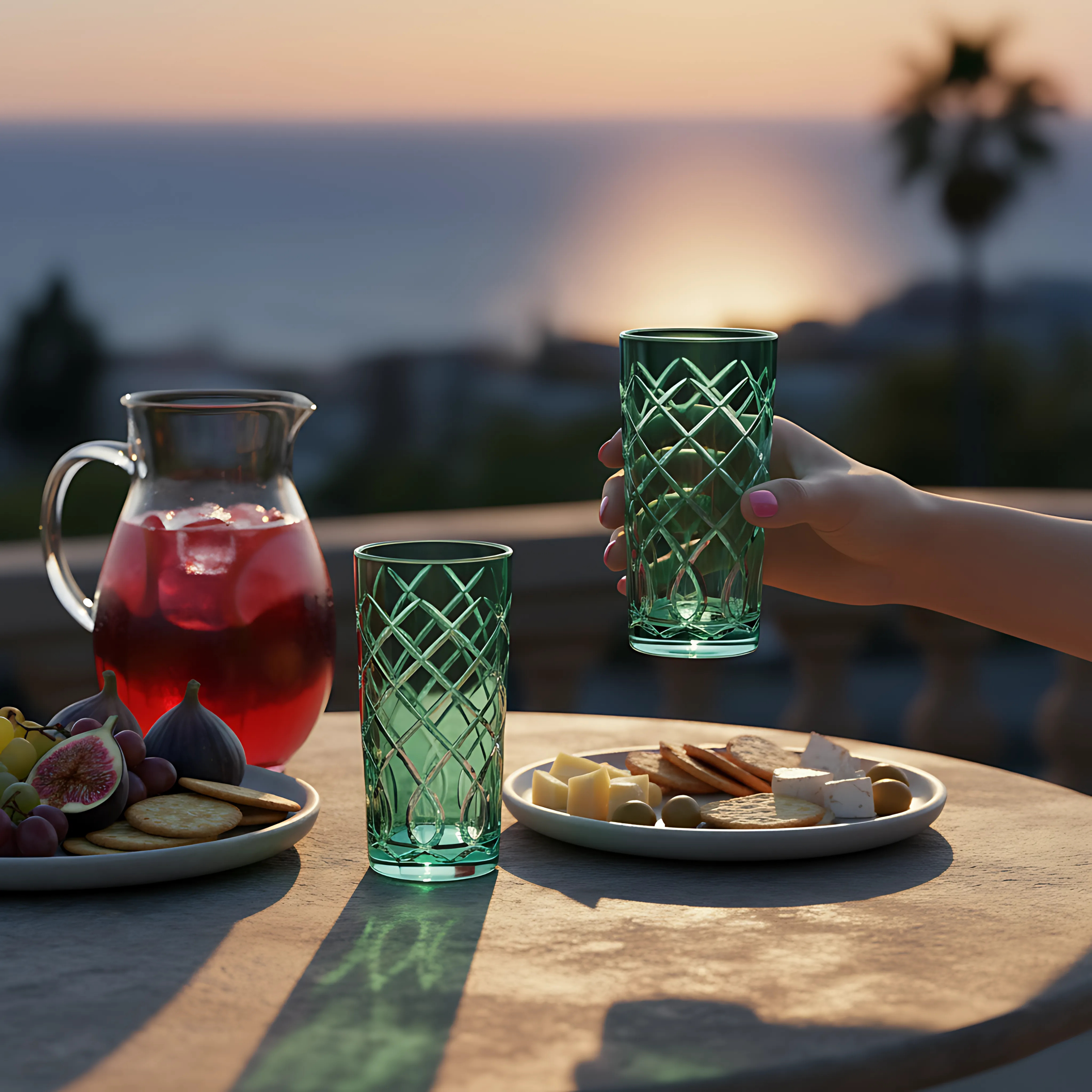 Heritage Highball Glass - Set Of 2 - Margerie Crystal USA