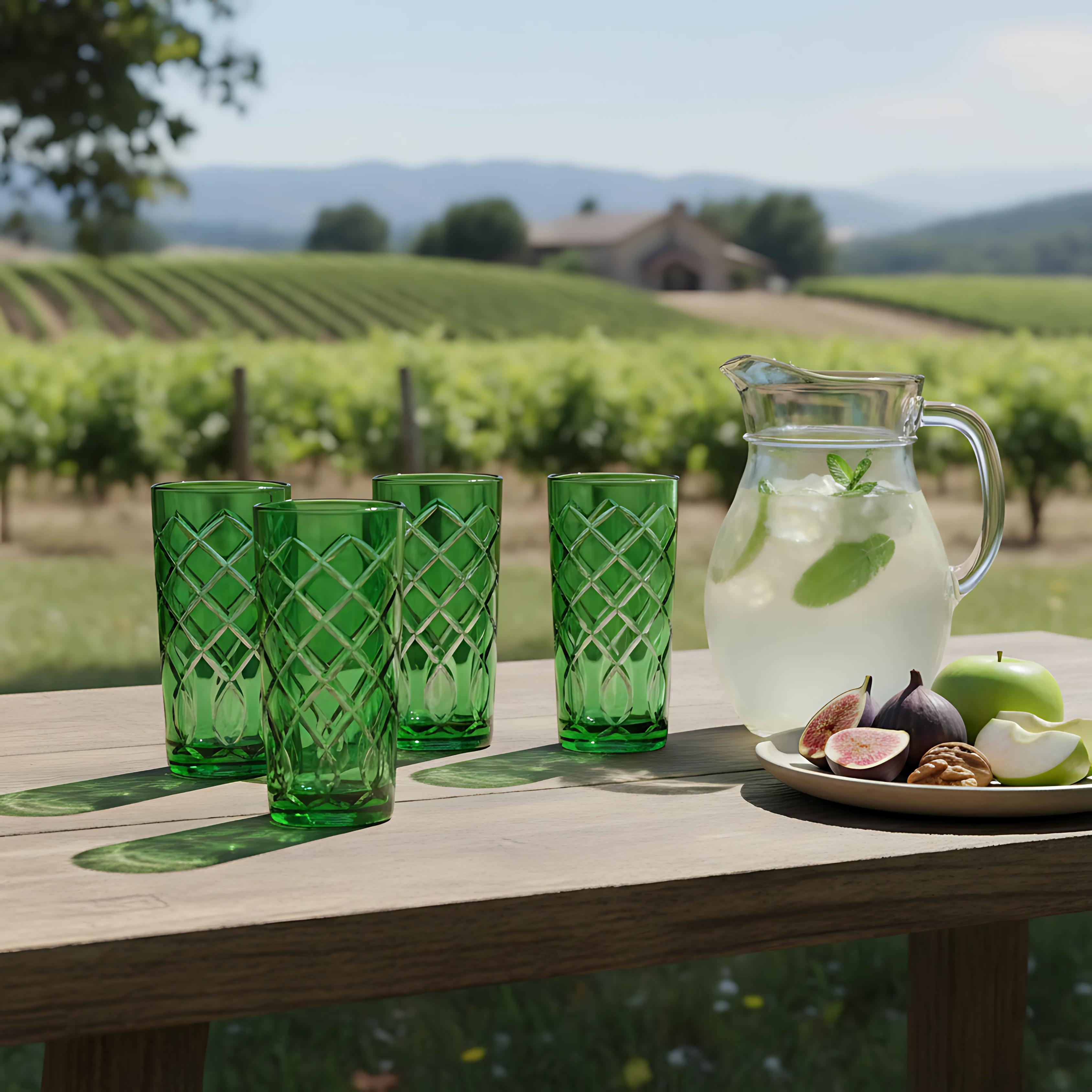 Heritage Highball Glass - Set Of 2 - Margerie Crystal USA