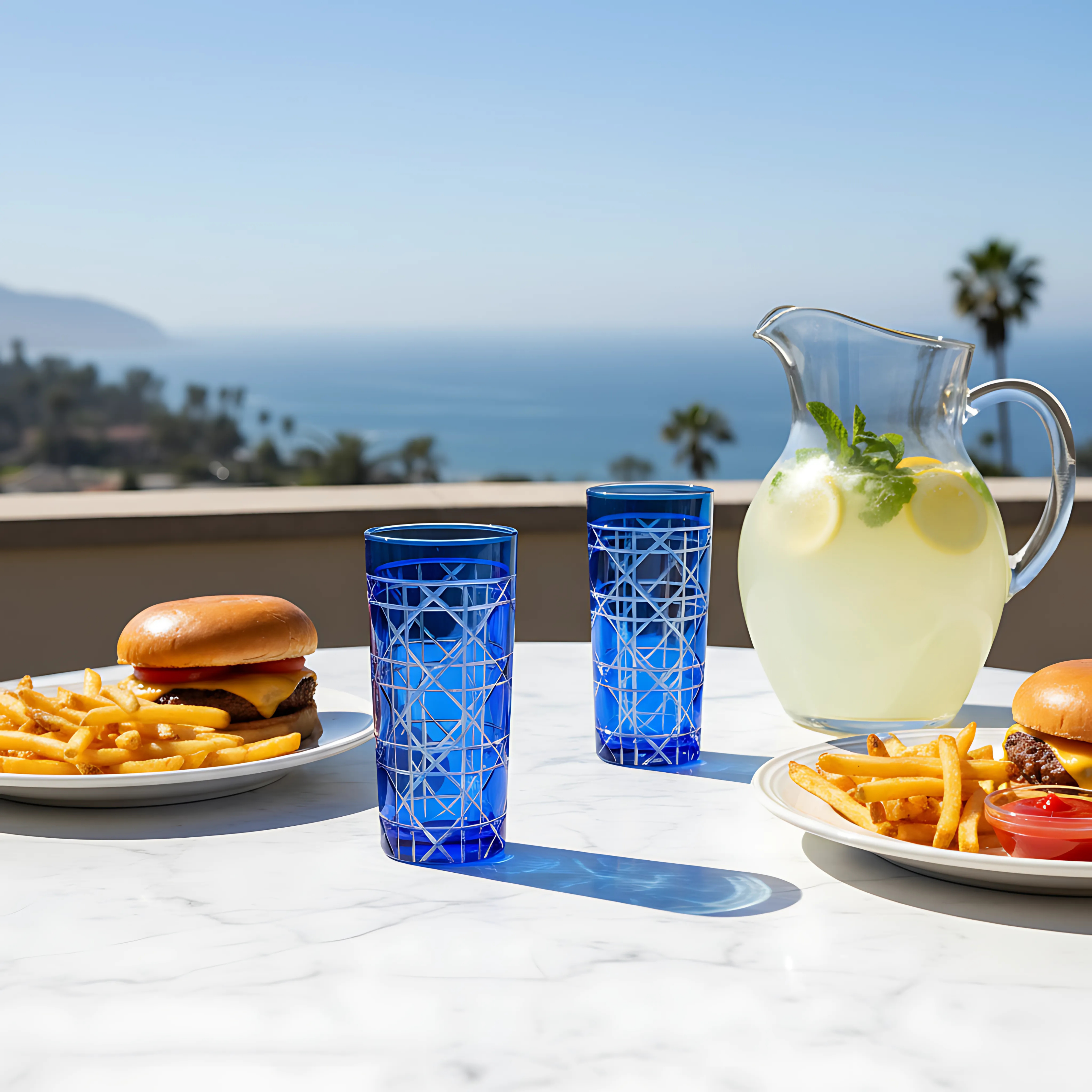 Gloria Cut Crystal Highball Glasses - Set Of 2 - Margerie Crystal USA