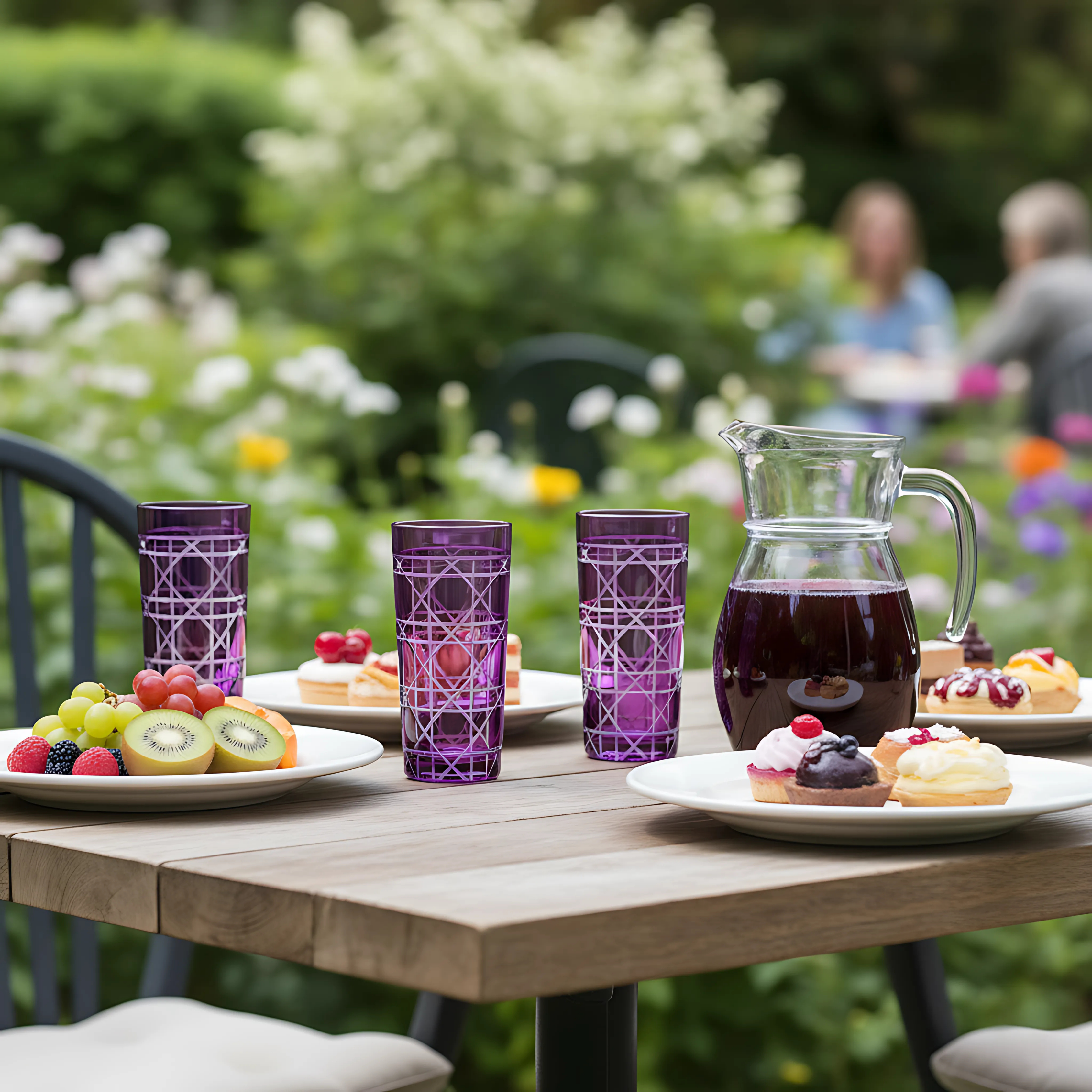 Gloria Cut Crystal Highball Glasses - Set Of 2 - Margerie Crystal USA