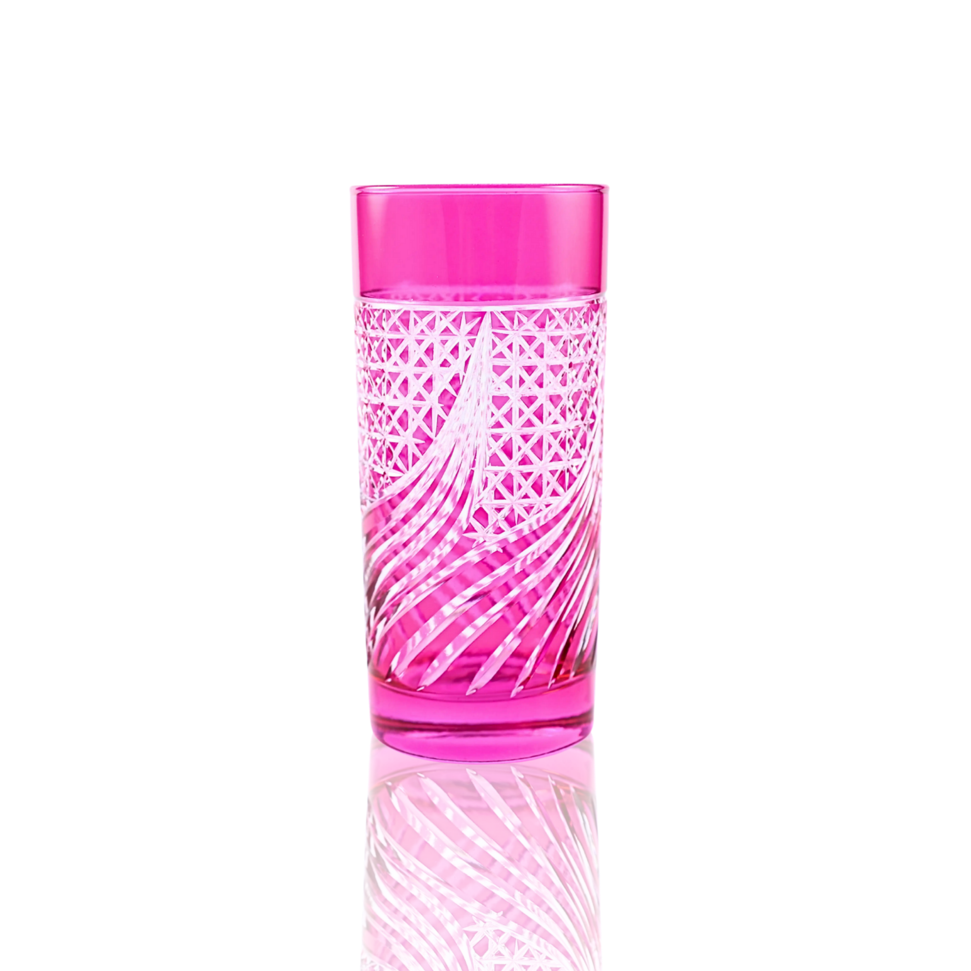 Aurora Highball Glass - Set Of 2 - Margerie Crystal USA