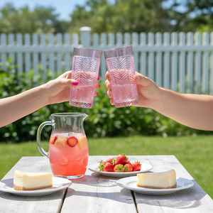 Lanza Cut Crystal Highball Glasses - Set Of 2