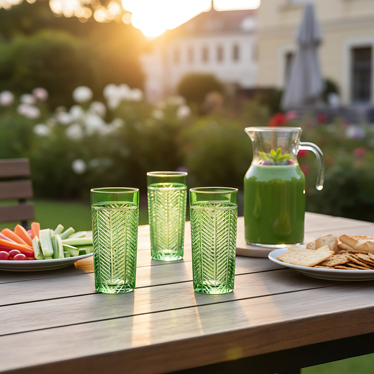 Lanza Cut Crystal Highball Glasses - Set Of 2