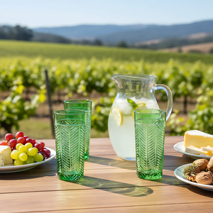 Lanza Cut Crystal Highball Glasses - Set Of 2