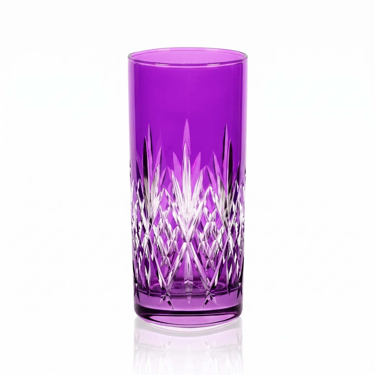 Verre long drink en cristallin taillé Linka