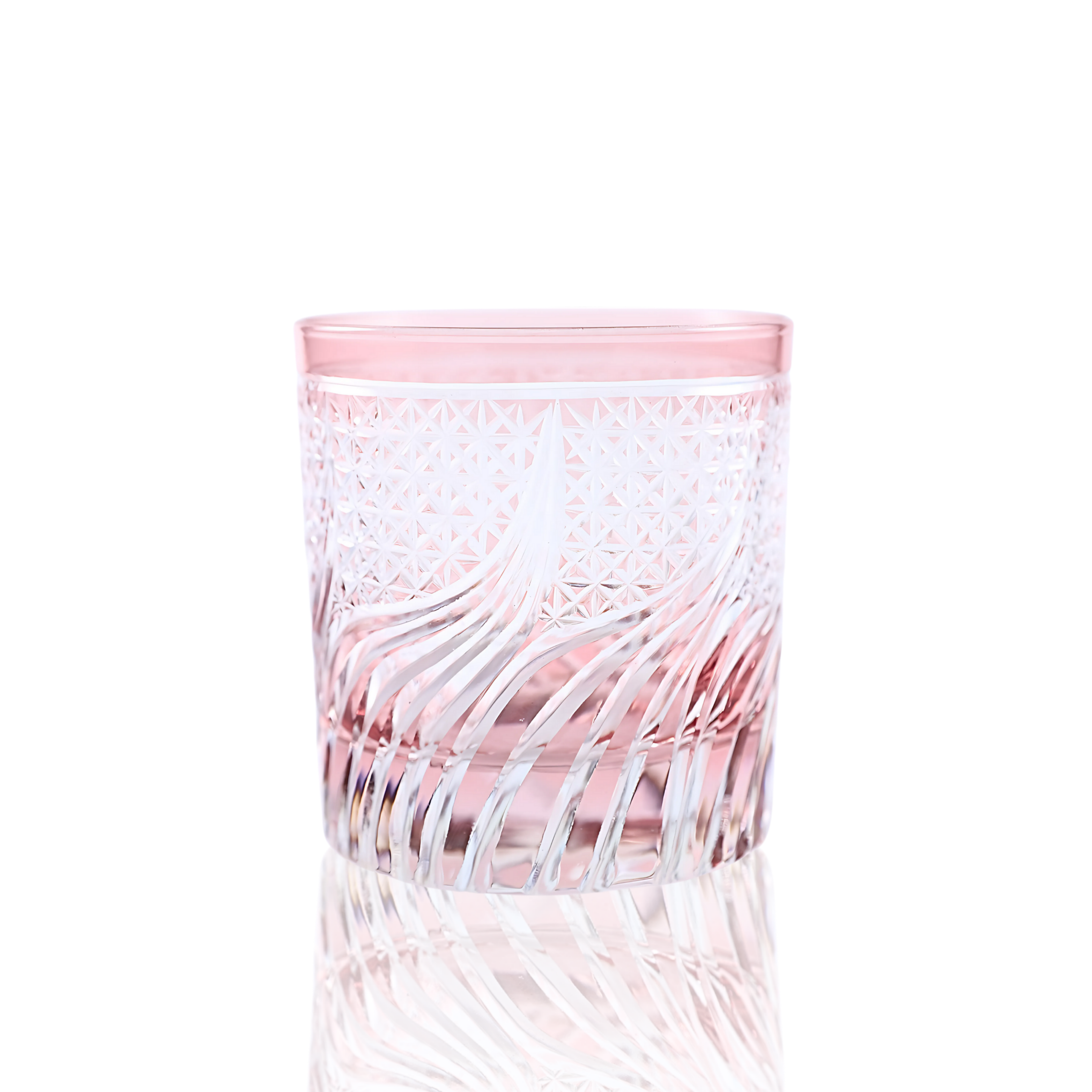 Aurora Old Fashioned Whiskey Glass - Set Of 2 - Margerie Crystal USA