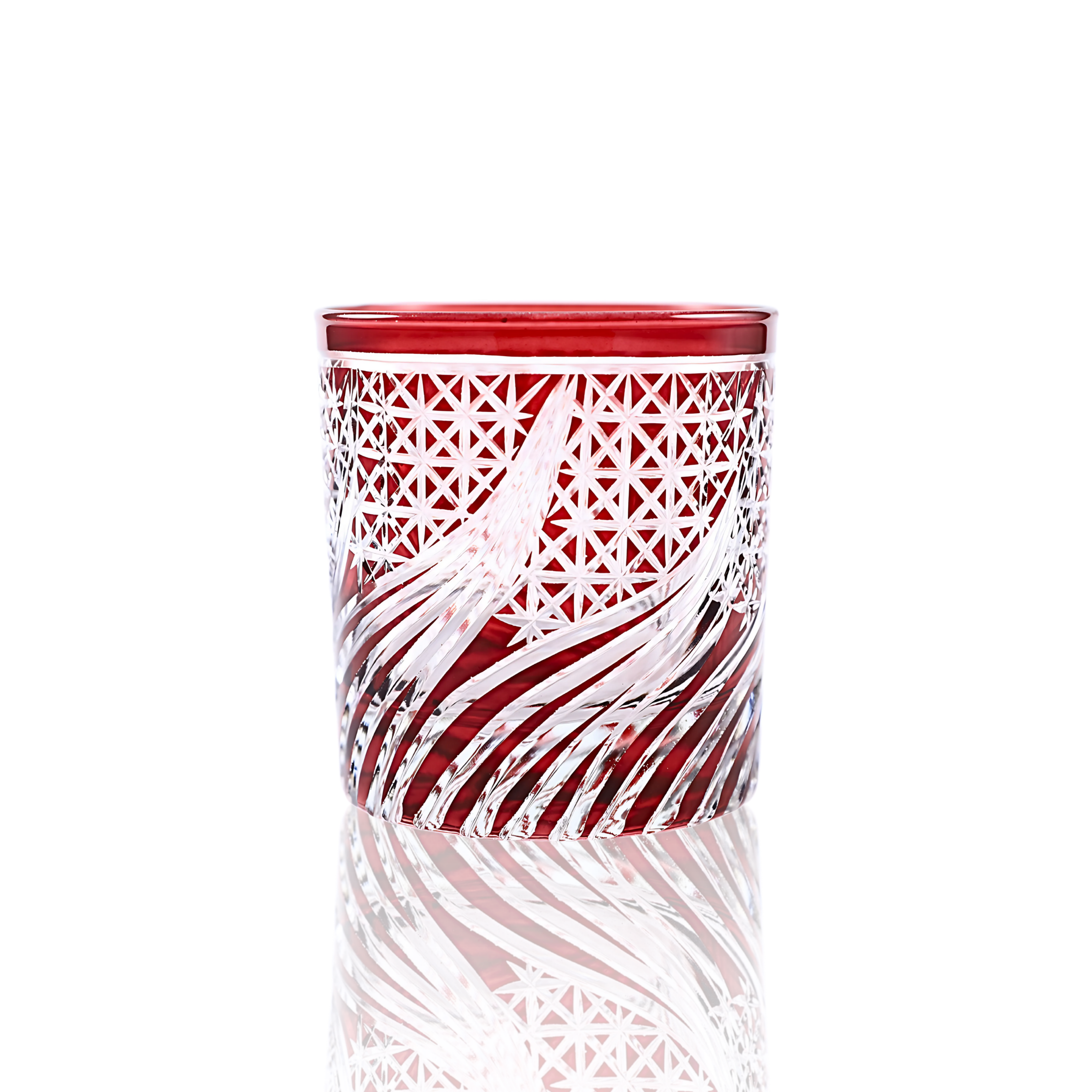 Aurora Old Fashioned Whiskey Glass - Set Of 2 - Margerie Crystal USA