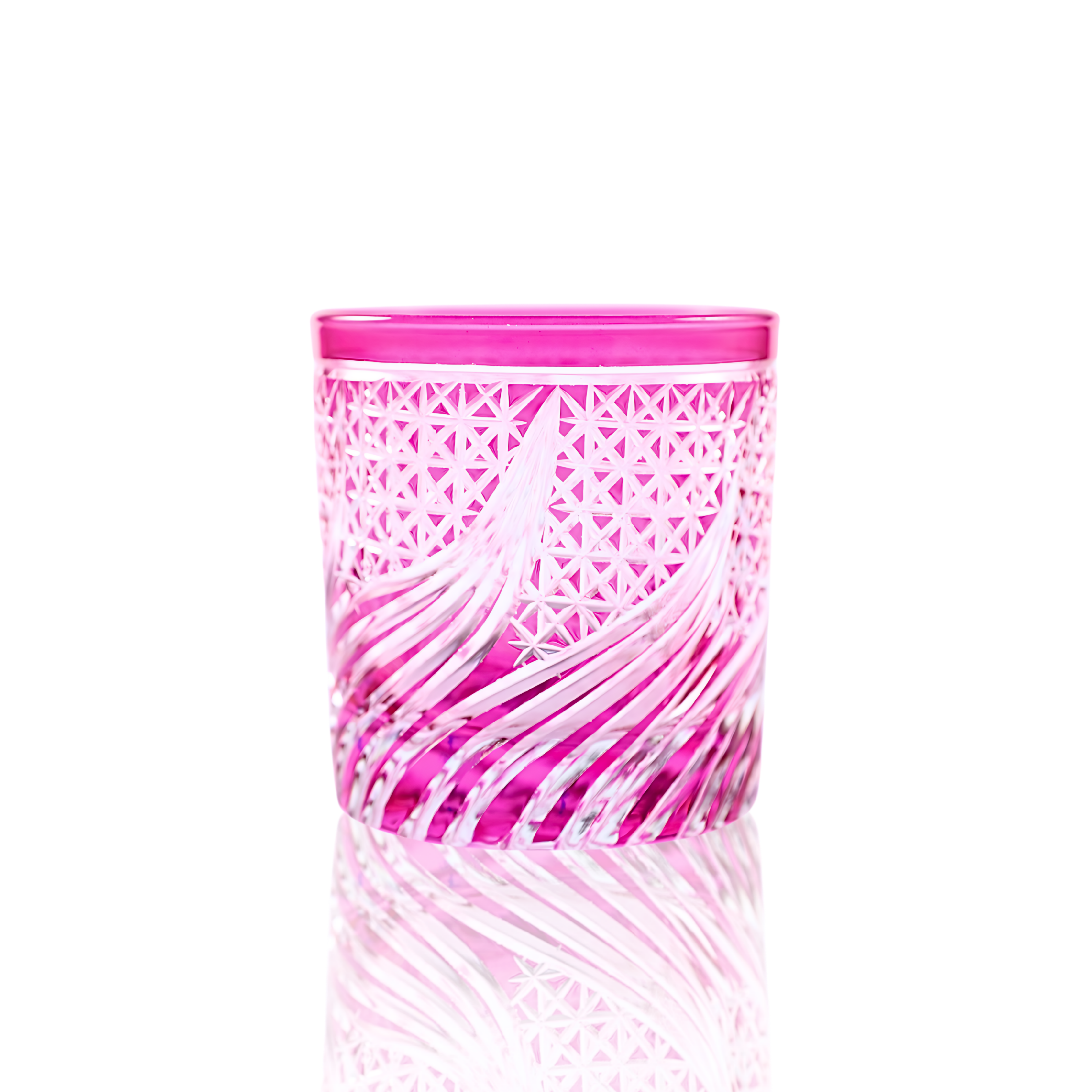 Aurora Old Fashioned Whiskey Glass - Set Of 2 - Margerie Crystal USA