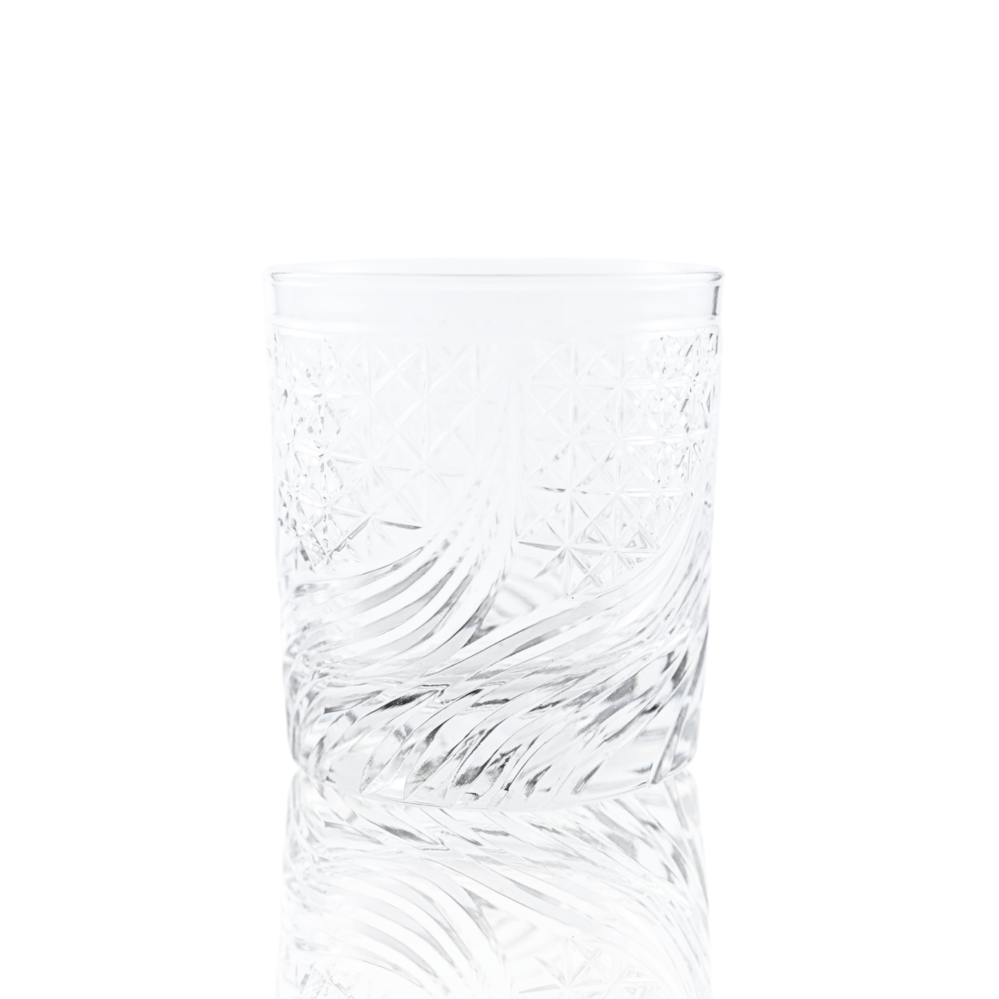 Aurora Old Fashioned Whiskey Glass - Set Of 2 - Margerie Crystal USA