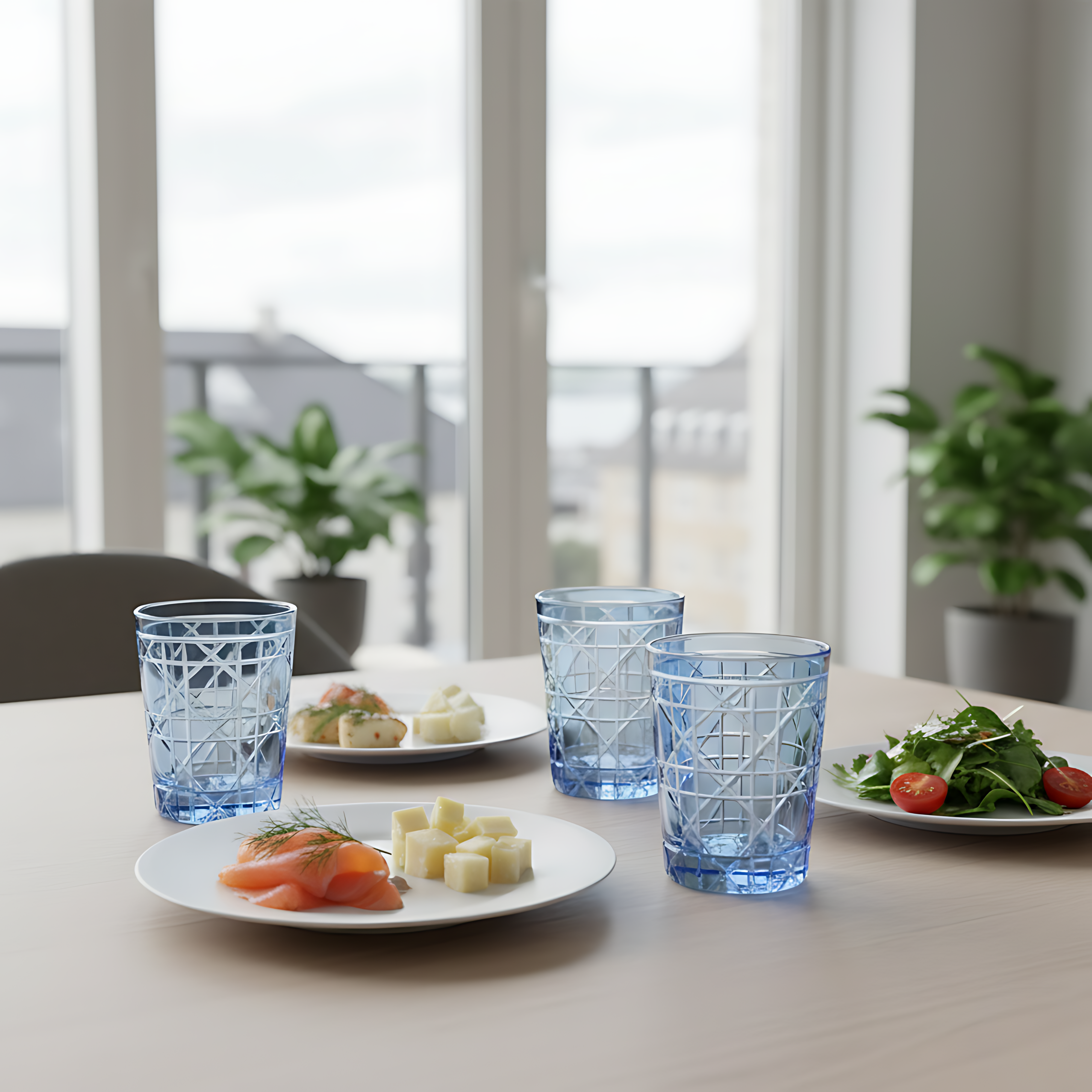 Gloria Cut Crystal Tumblers - Set Of 2 - Margerie Crystal USA