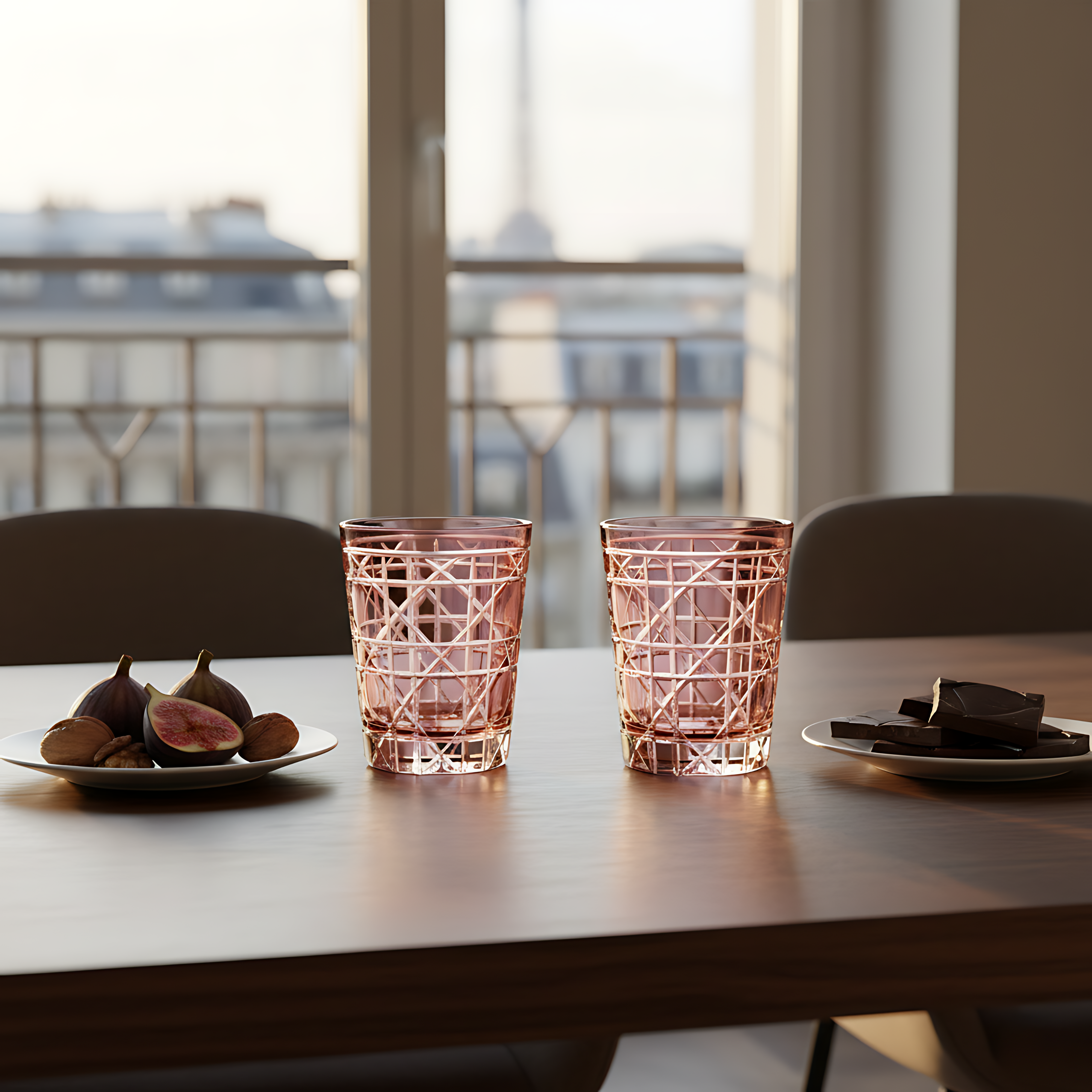 Gloria Cut Crystal Tumblers - Set Of 2 - Margerie Crystal USA