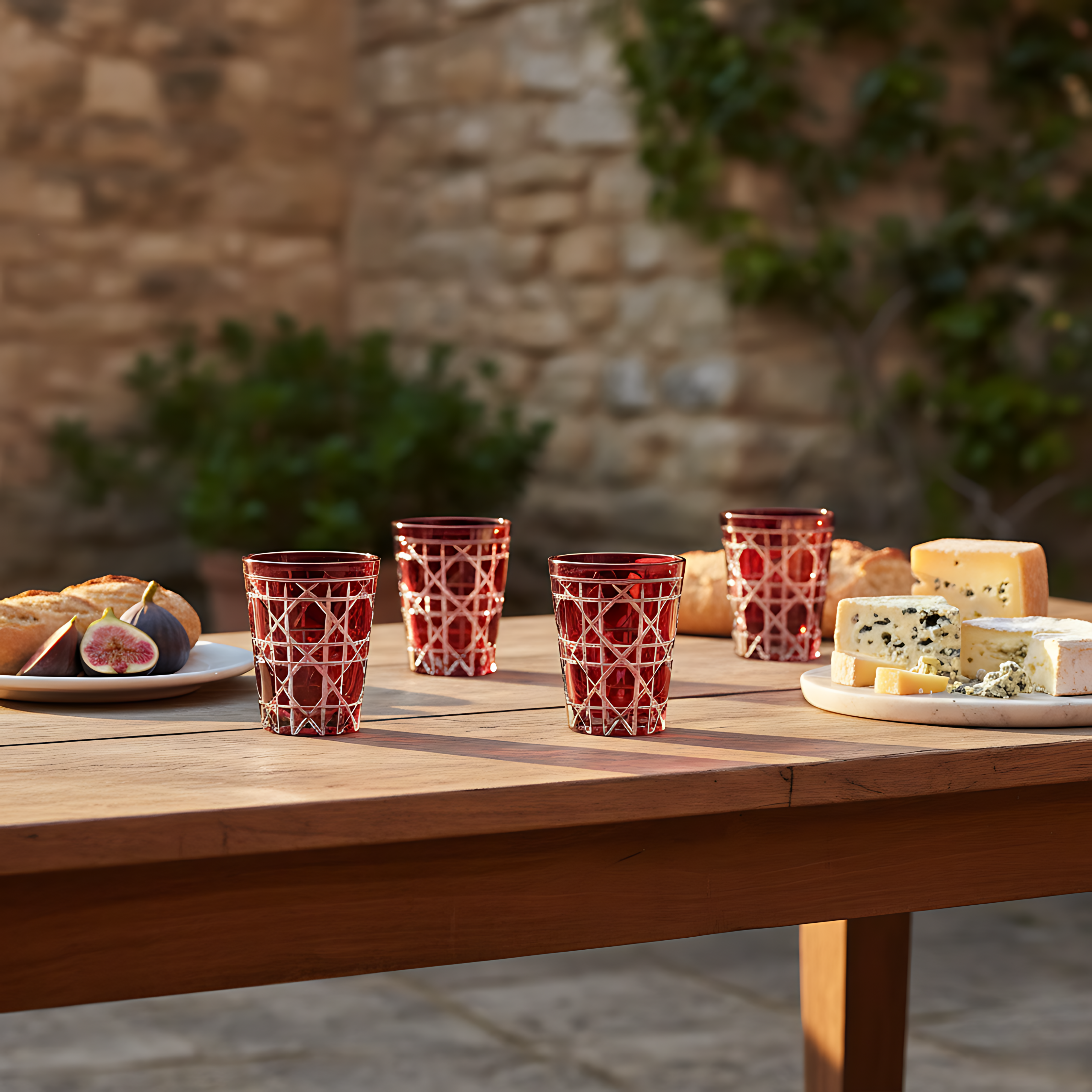 Gloria Cut Crystal Tumblers - Set Of 2 - Margerie Crystal USA