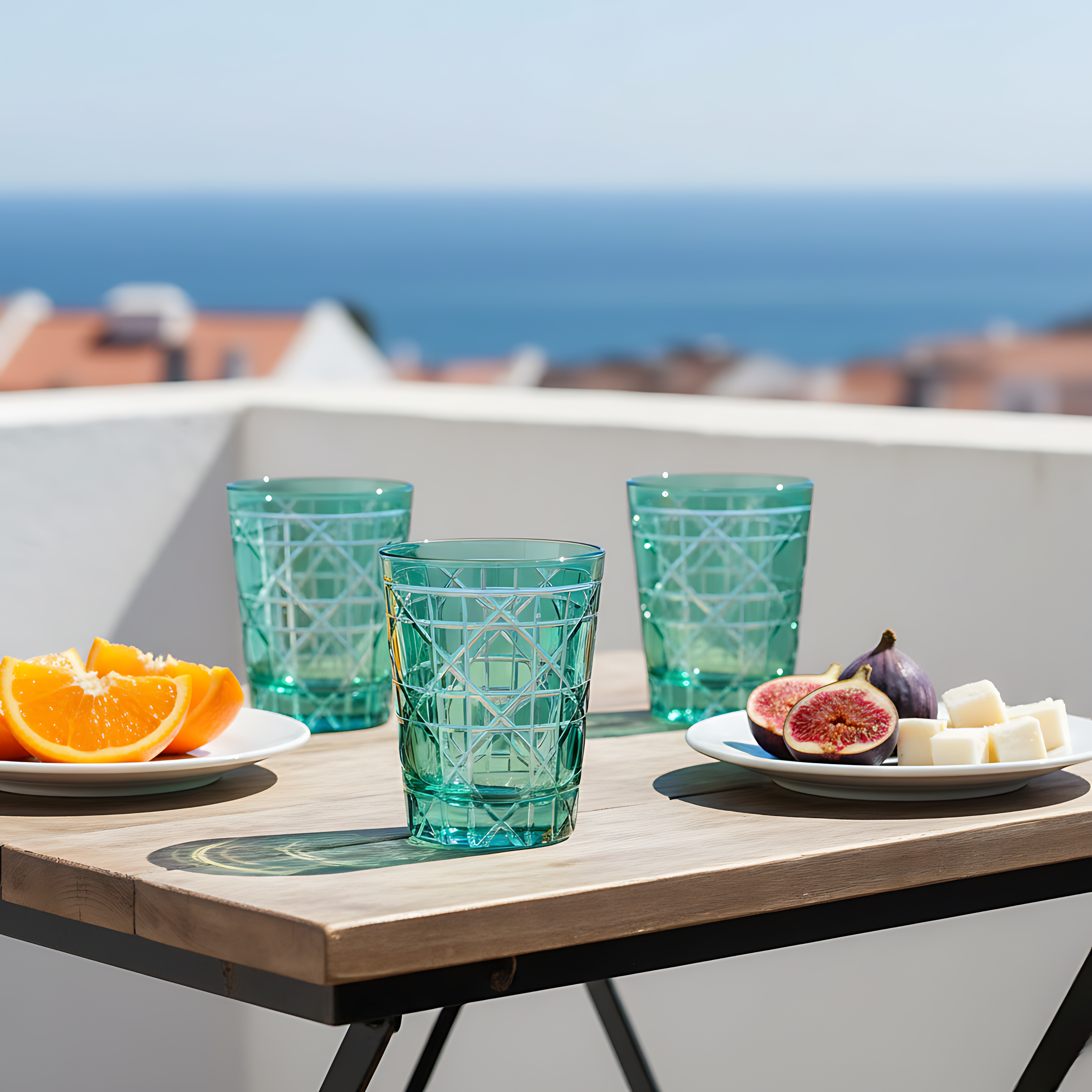 Gloria Cut Crystal Tumblers - Set Of 2 - Margerie Crystal USA