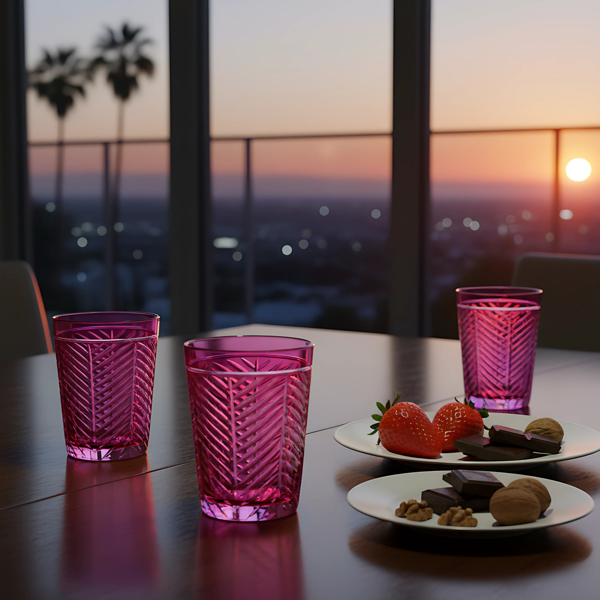 Lanza Cut Crystal Tumblers - Set Of 2