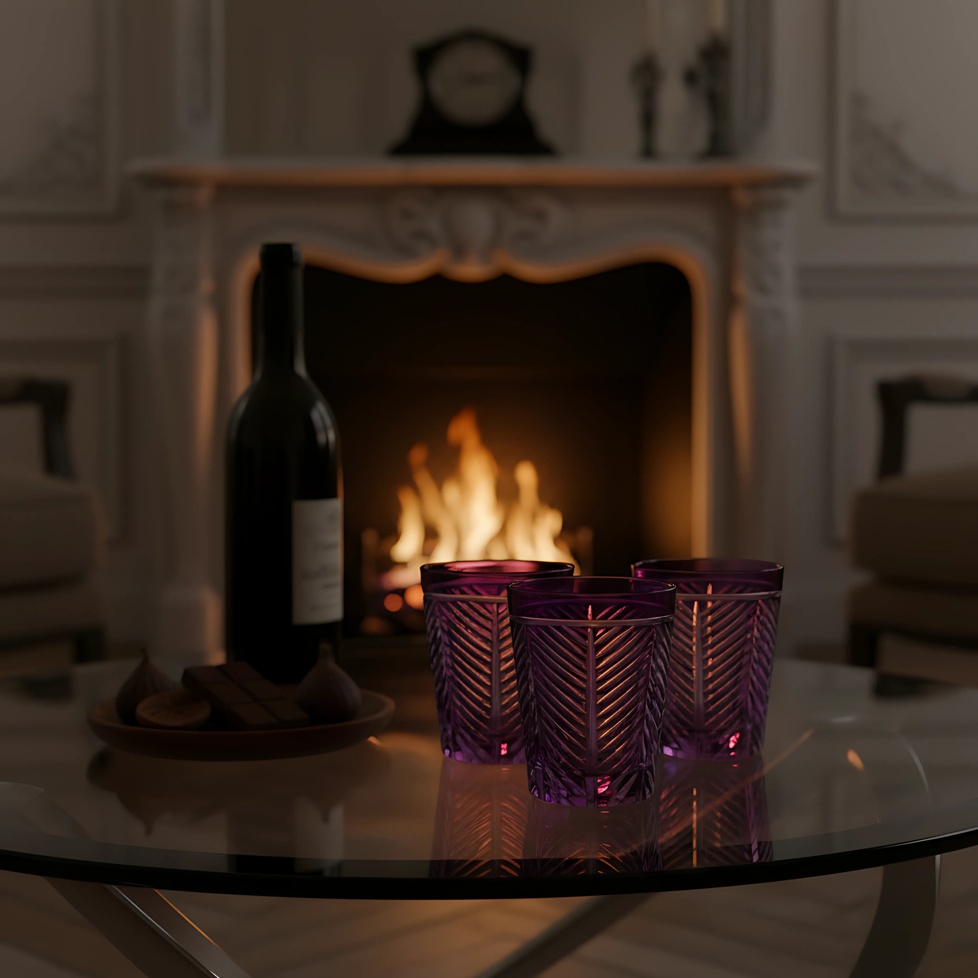 Lanza Cut Crystal Tumblers - Set Of 2 - Margerie Crystal USA