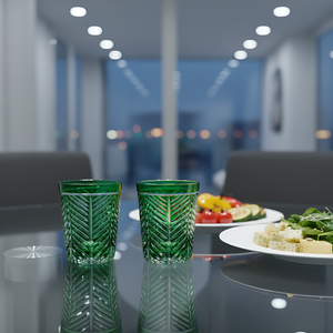 Lanza Cut Crystal Tumblers - Set Of 2
