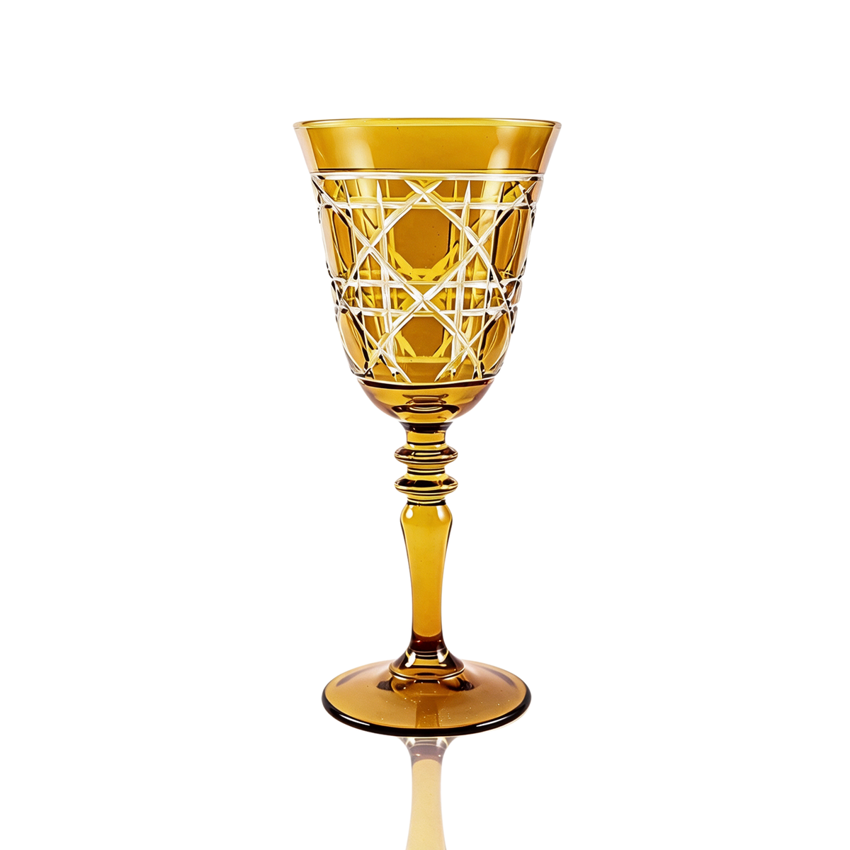 Verre à vin en cristallin taillé Gloria