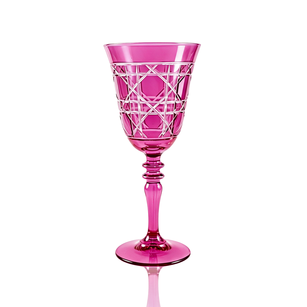 Verre à vin en cristallin taillé Gloria
