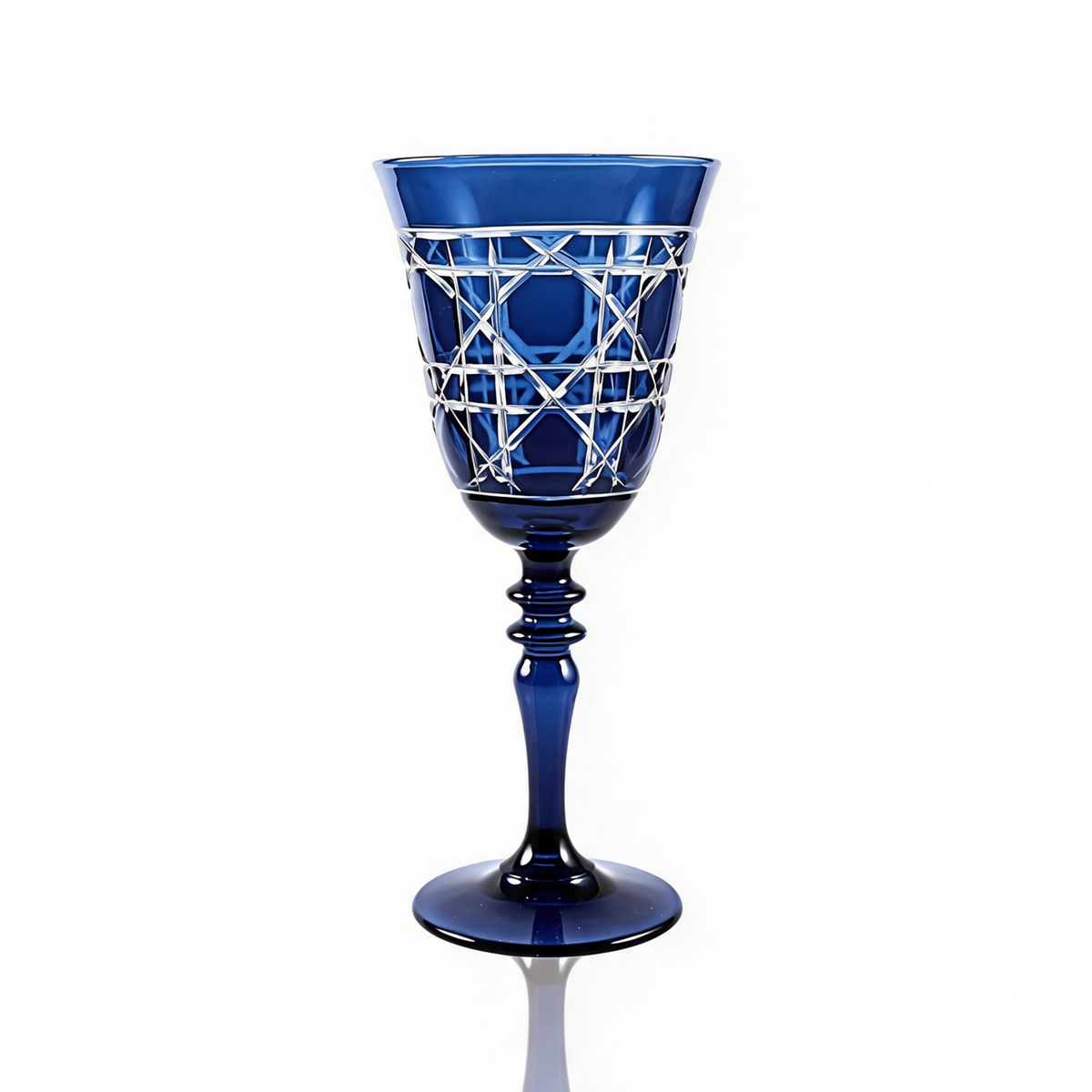 Verre à vin en cristallin taillé Gloria