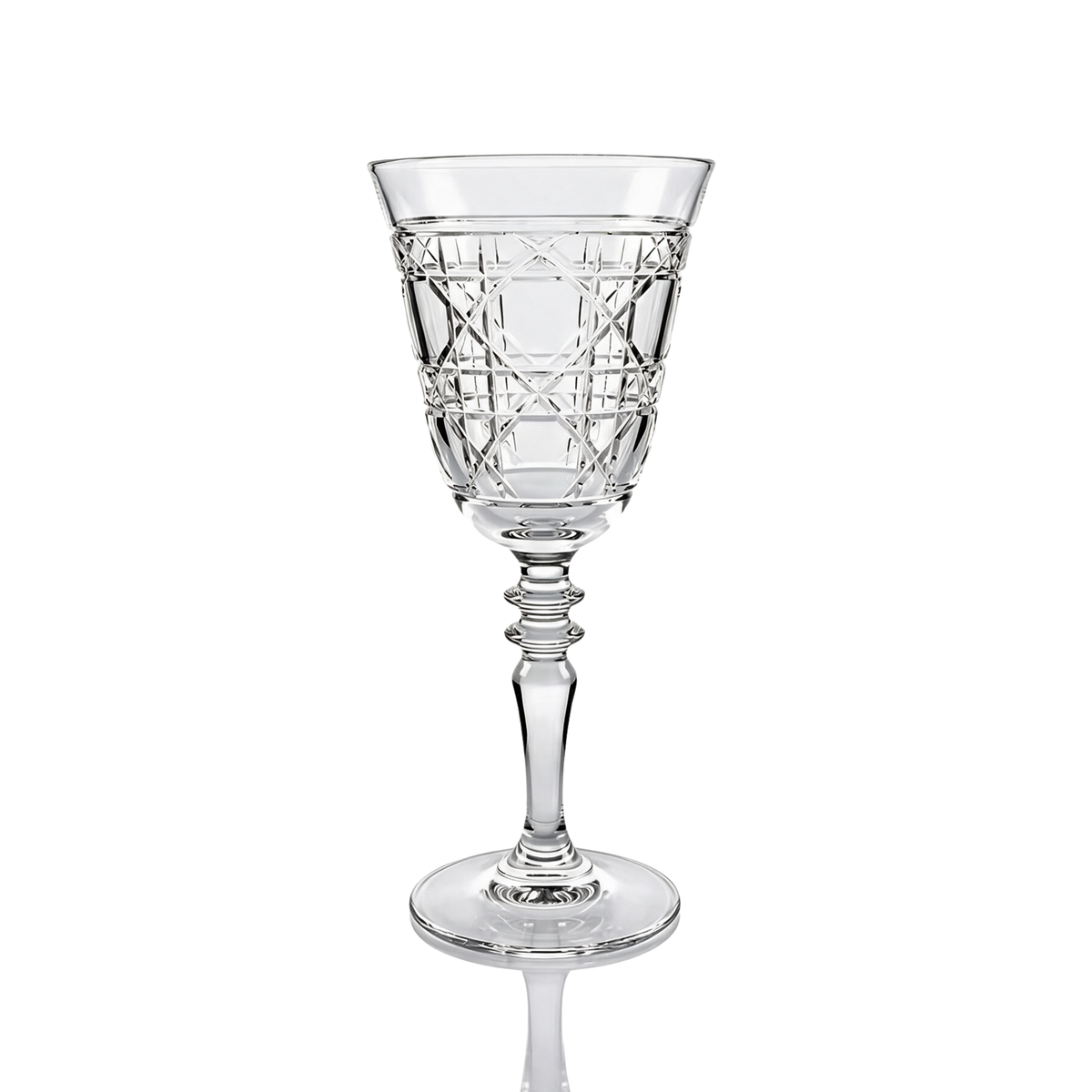 Verre à vin en cristallin taillé Gloria