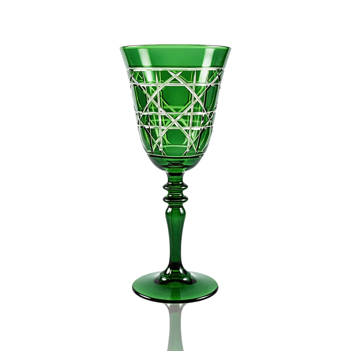 Verre à vin en cristallin taillé Gloria