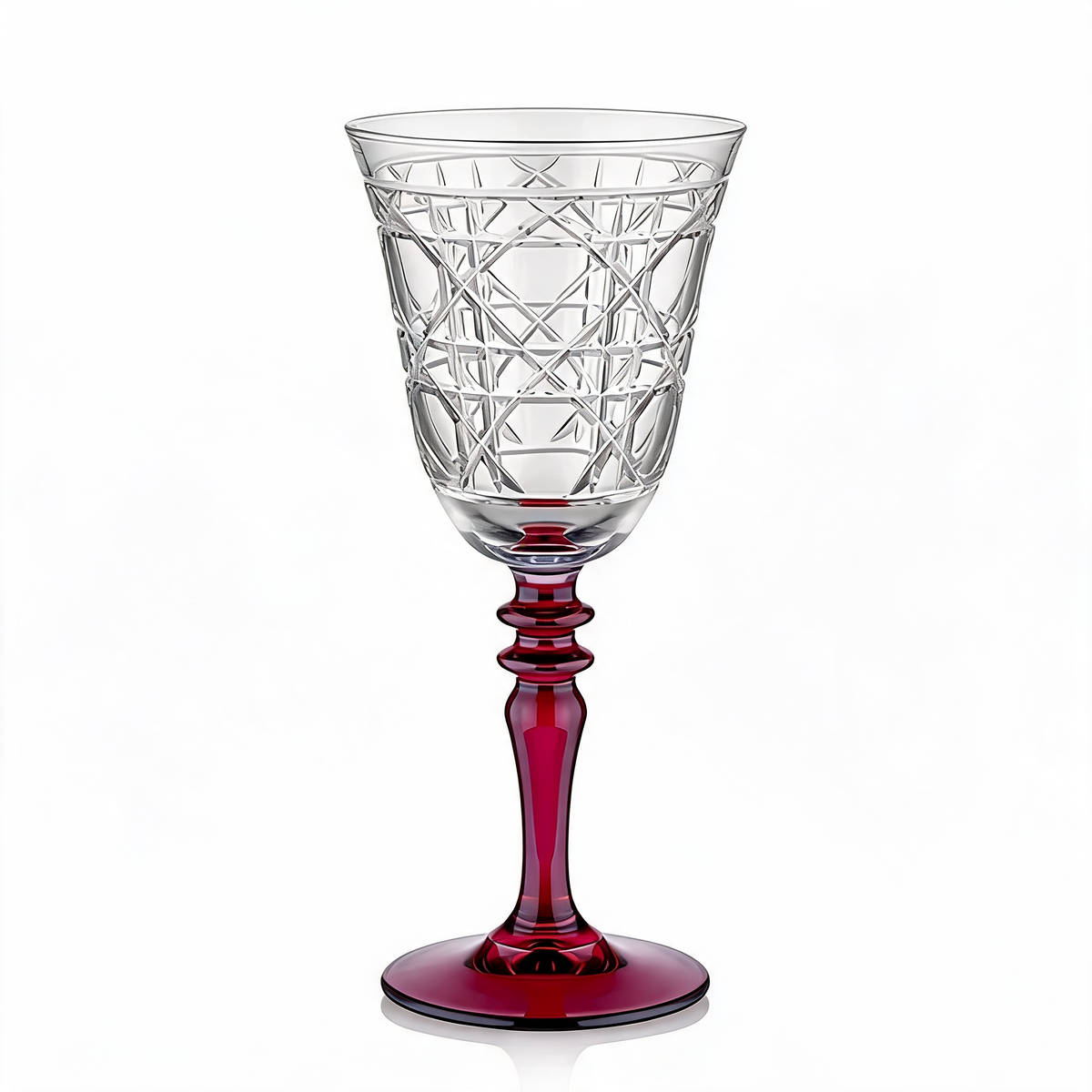 Verre à vin en cristallin taillé Gloria Hybrid