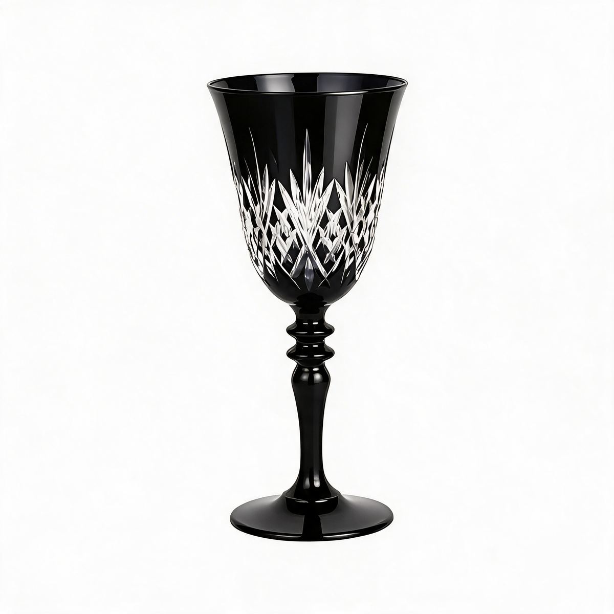 Verre à vin en cristallin taillé Linka